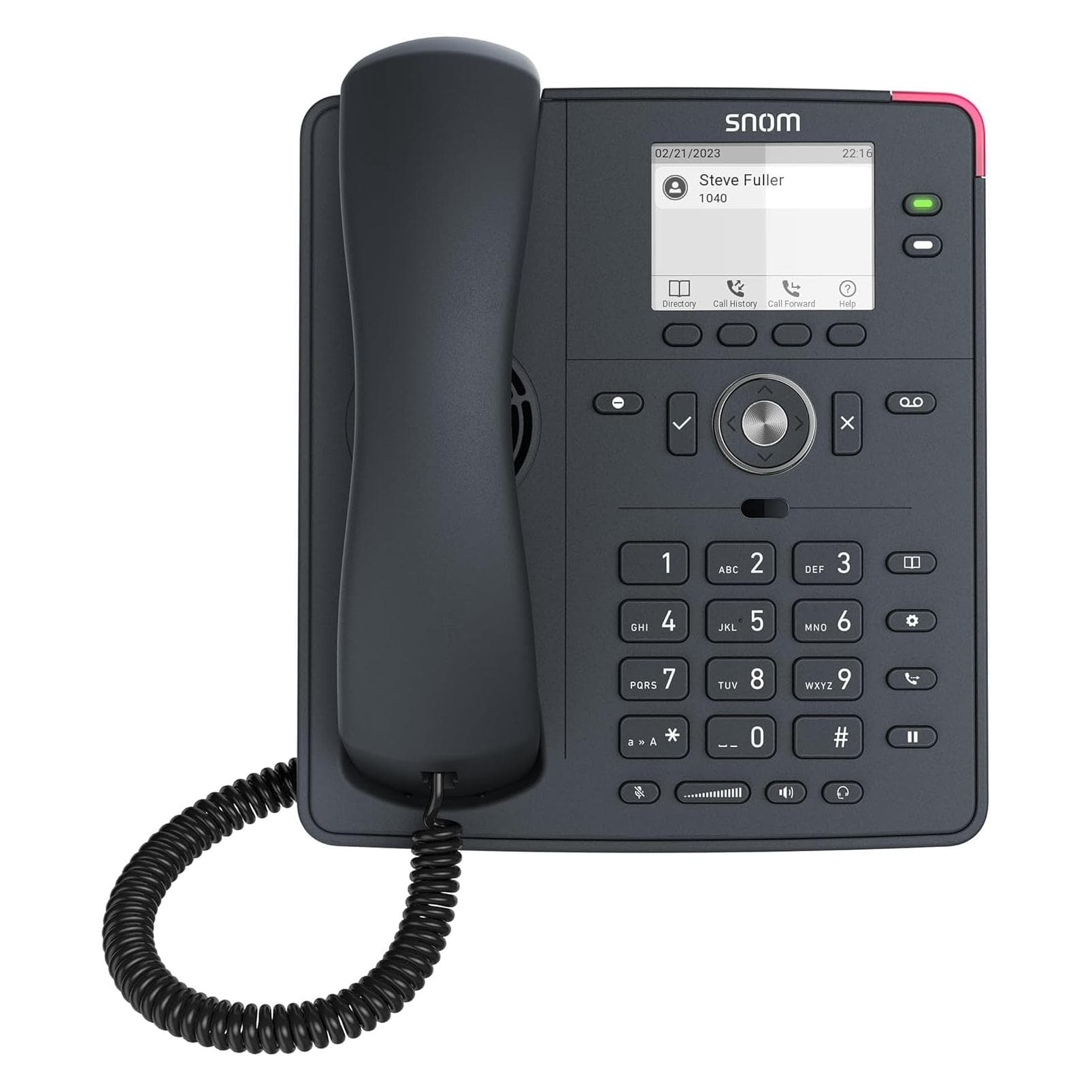 Snom D150 SIP Tischtelefon, Telefon, Schwarz