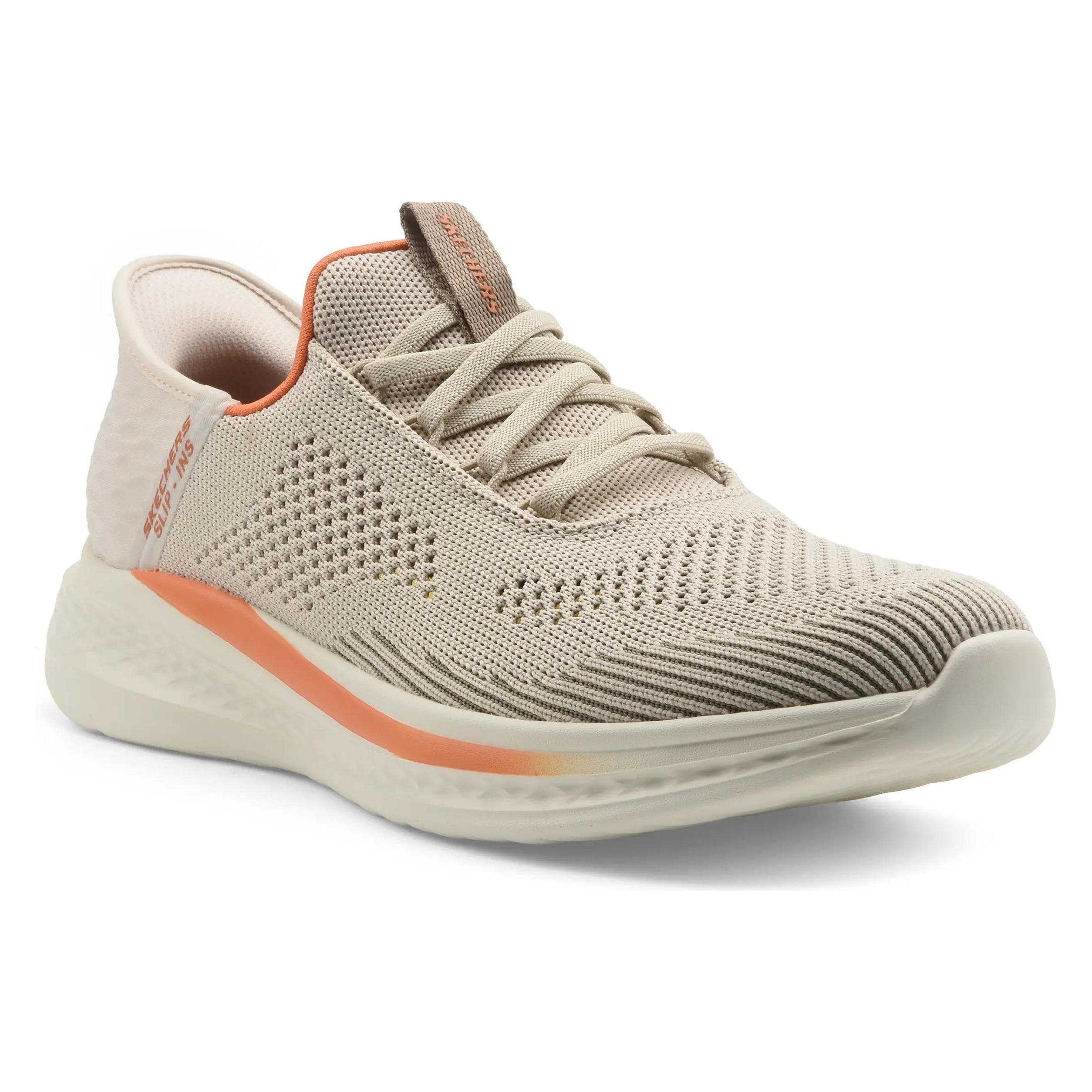 Skechers, Herren, Sneakers, Slip-ins Slade - Quinto - Heren Instappers - Zand, Grau, Silber, Braun, (40)