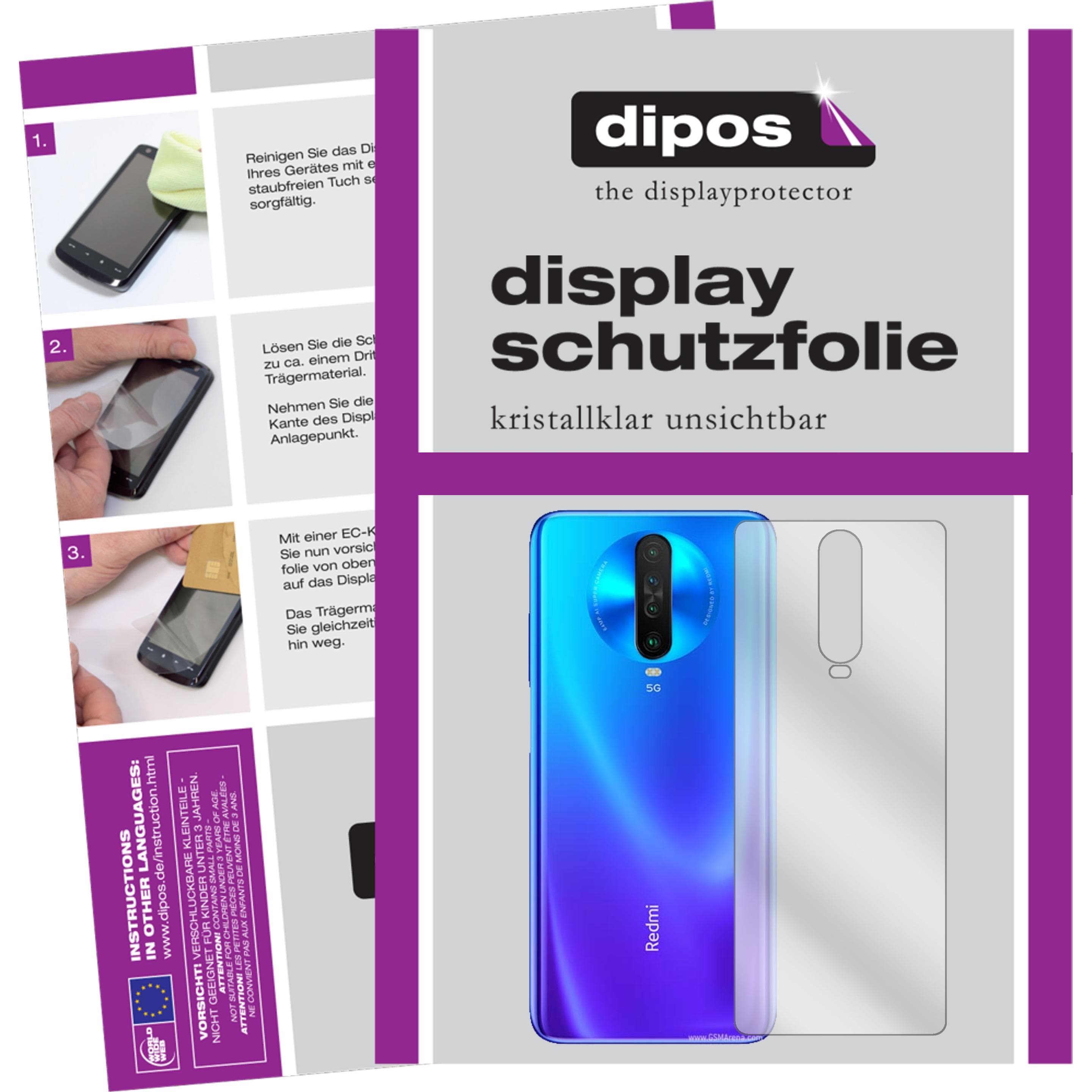 Dipos Displayschutzfolie Crystalclear (6 Stk., Poco X2), Smartphone Schutzfolie, Transparent
