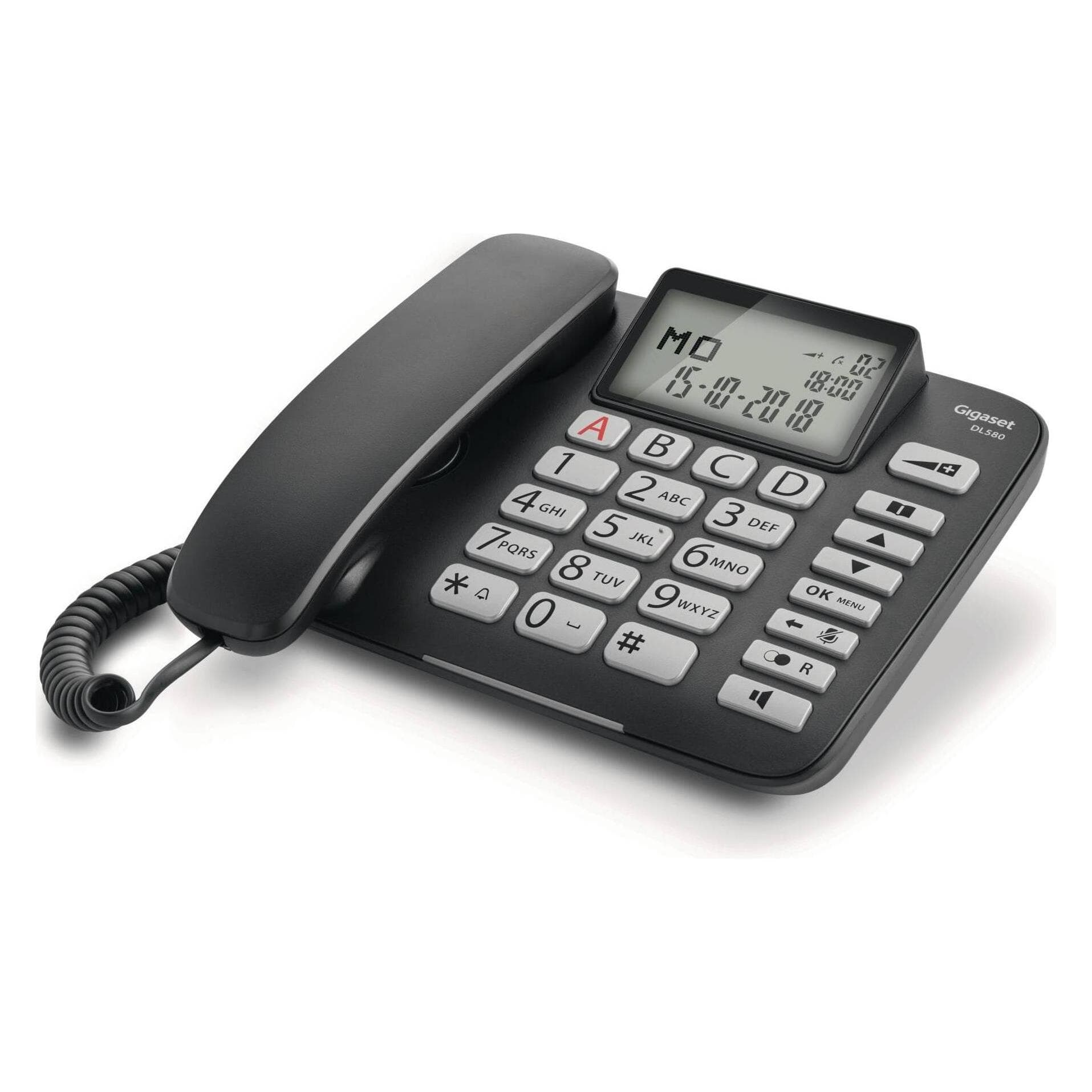 Gigaset DL580 (DE-Version), Telefon, Schwarz