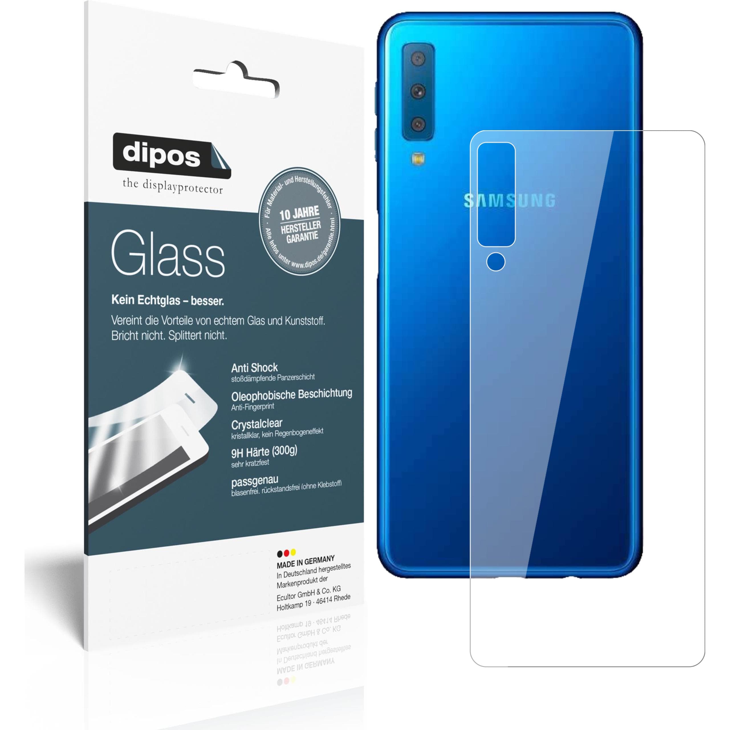 Dipos Displayschutz Anti-Shock (1 Stk., Samsung Galaxy J4 Core (2018)), Smartphone Schutzfolie, Transparent