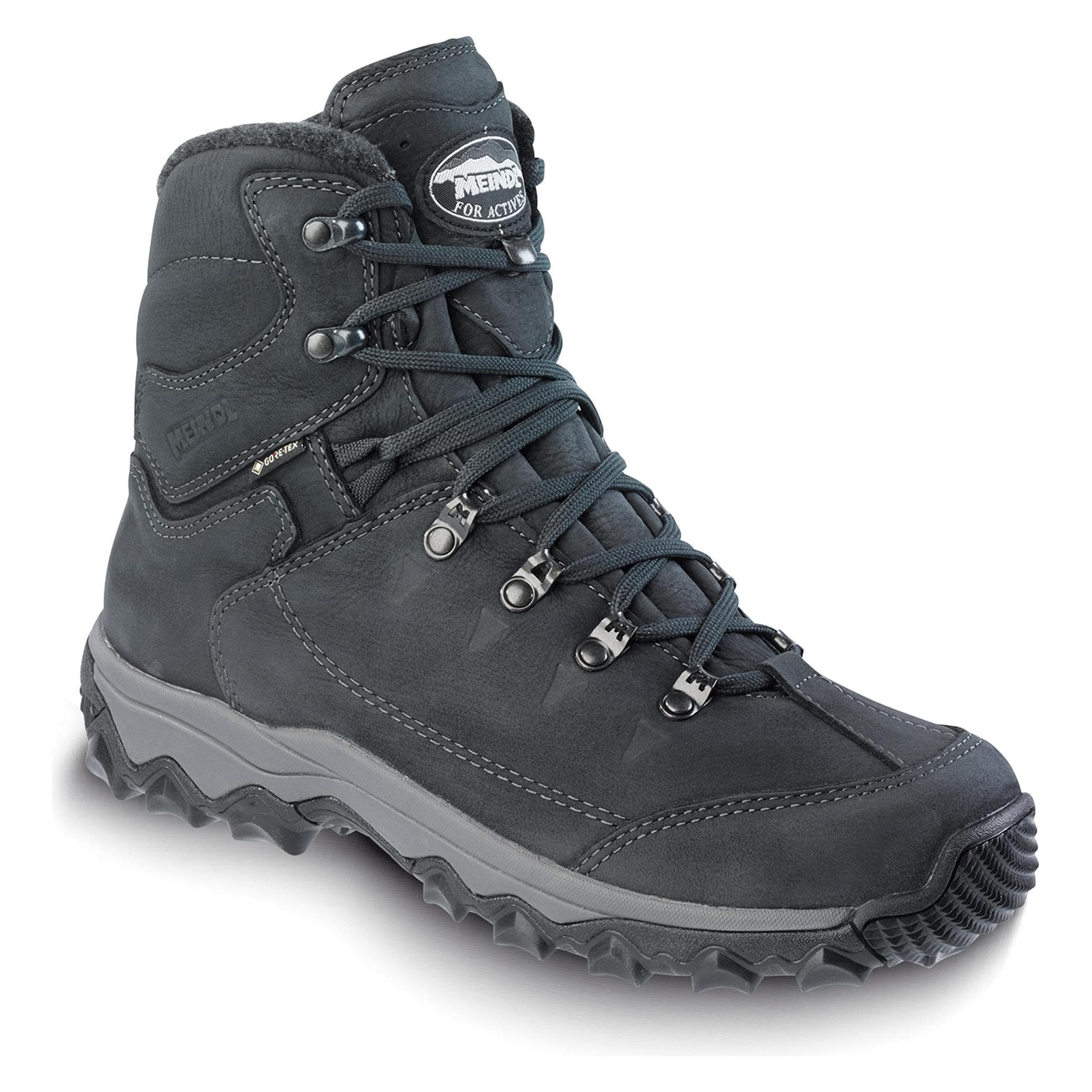 Meindl, Herren, Wanderschuhe, Ohio Gore-Tex Herren Winterboot (47), Schwarz, Grau