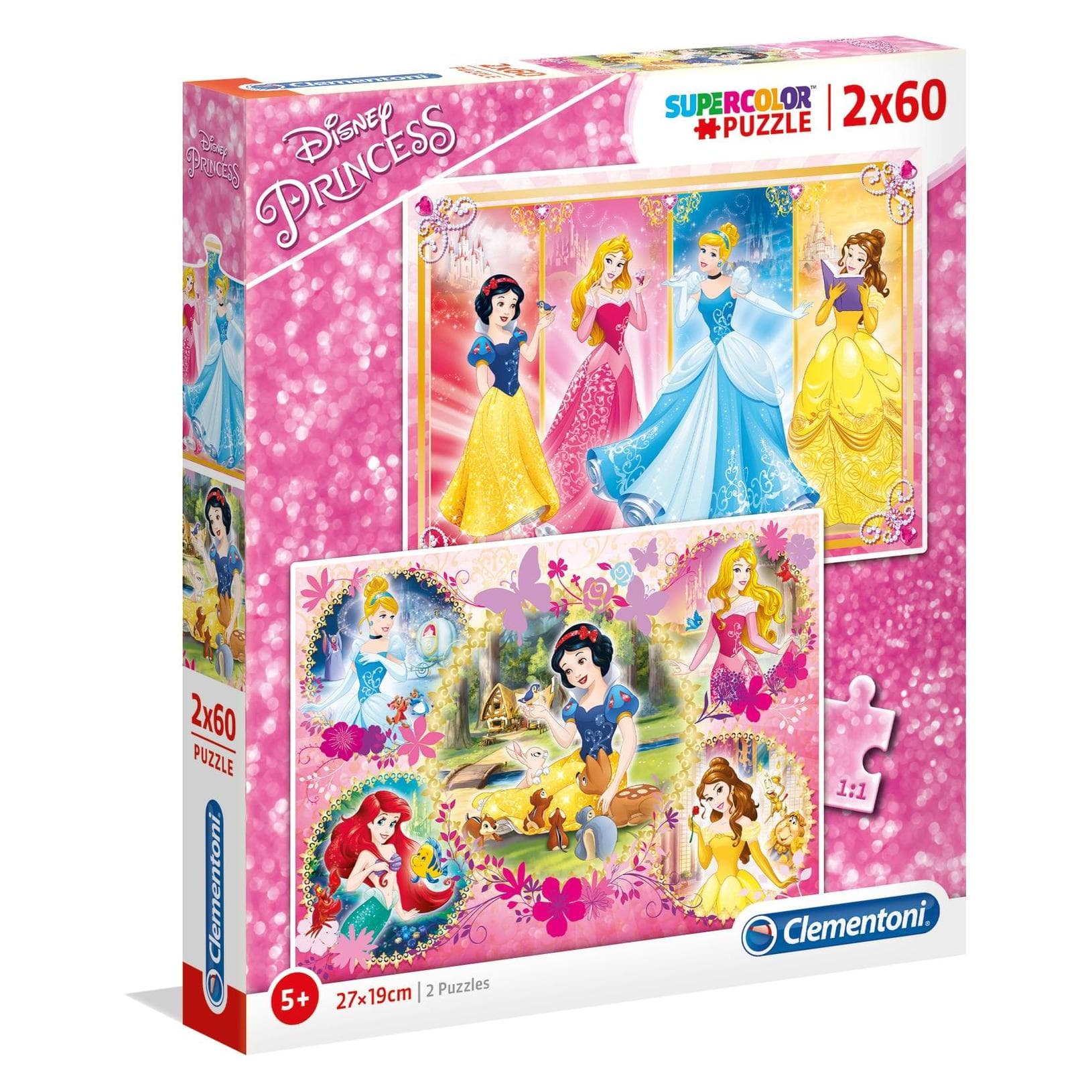 Clementoni Puzzle Princess 2x60 teilig (60 Teile)