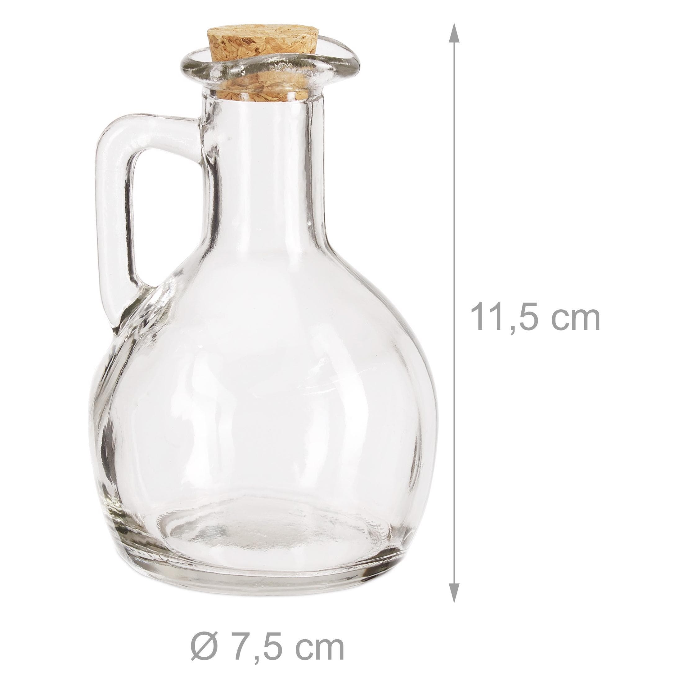 Relaxdays, Ölspender + Essigspender, Ölkanne (180 ml)