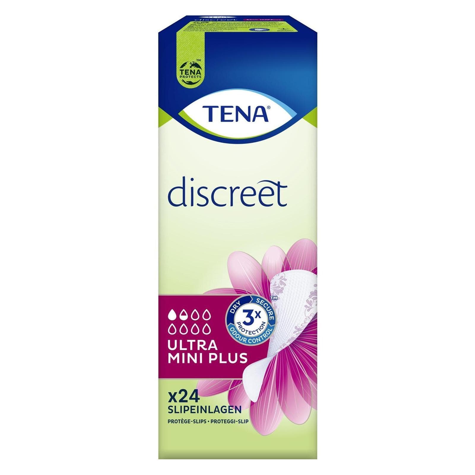 Tena, Inkontinenzhygiene, Inkontinenz Einlagen Discreet Ultra Mini Plus 24 Stück (24x)