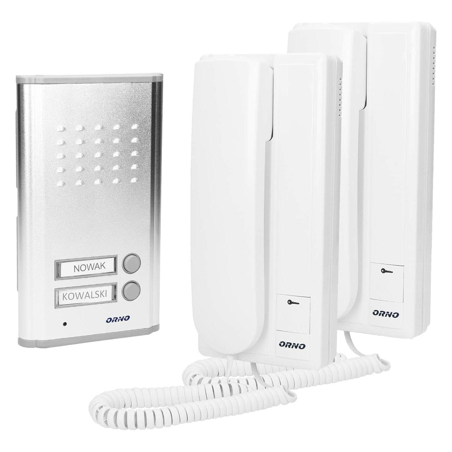MGA, Klingel + Türsprechanlage, Fossa Gegensprechanlage 2 Einfamilienhaus für Unterputz 2-Draht 230 V AC Nachname Hintergrundbe (Kabelgebunden)
