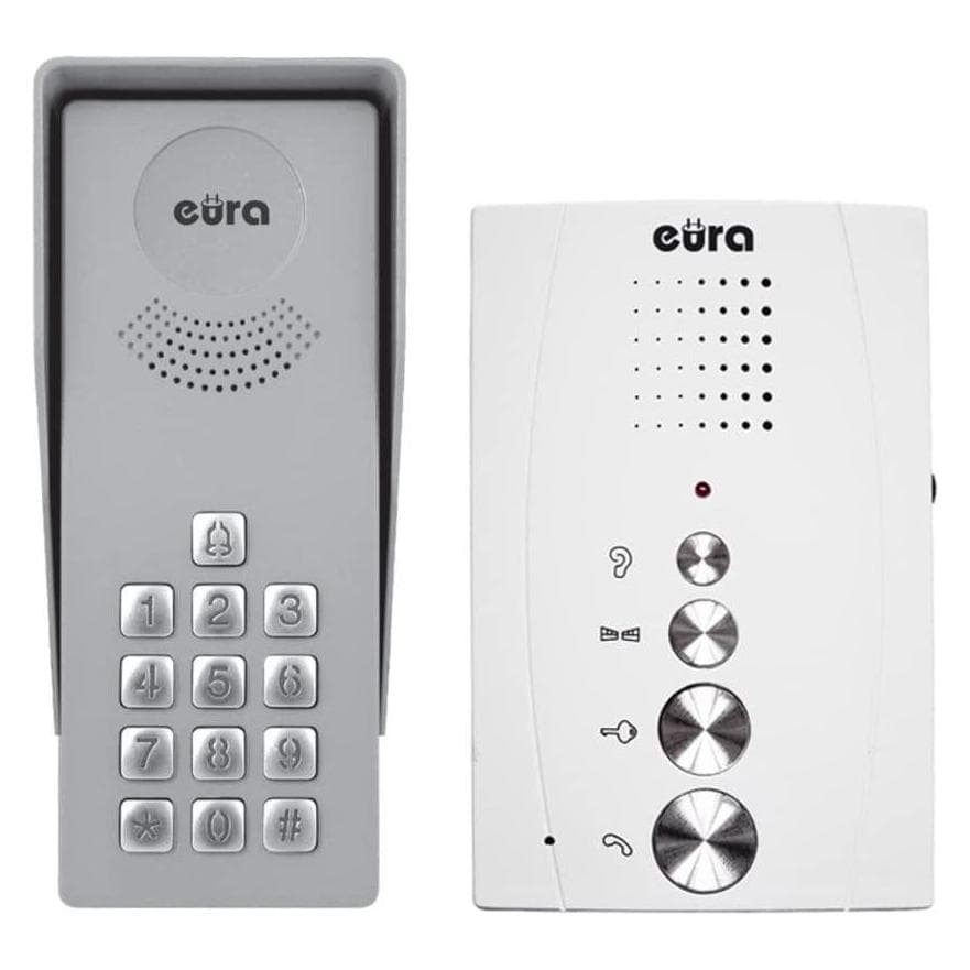 Eura, Klingel + Türsprechanlage, ADP-38A3 ENTRA Gegensprechanlage weiss (Drahtgebunden, Kabelgebunden)