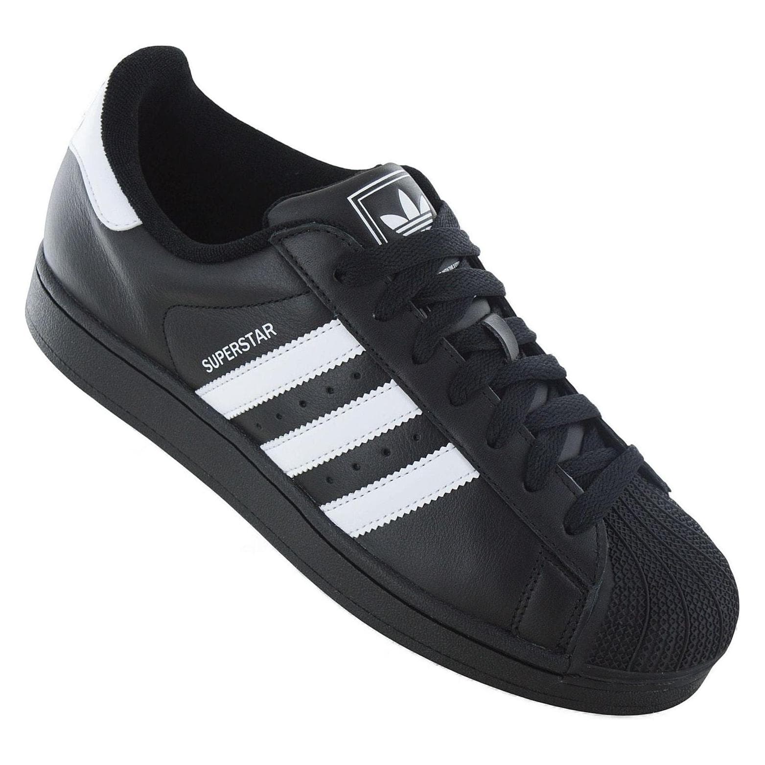Adidas, Herren, Sneakers, Herren Superstar II Schuhe, Schwarz, Weiss, (38 2/3)