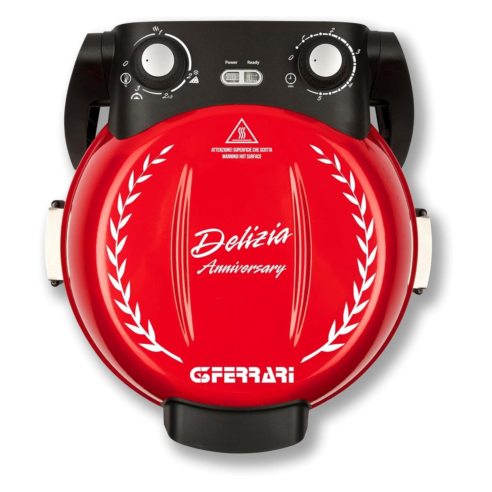 G3 Ferrari Pizzaofen Delizia Anniversary G1017702, Tischgrill, Schwarz, Rot