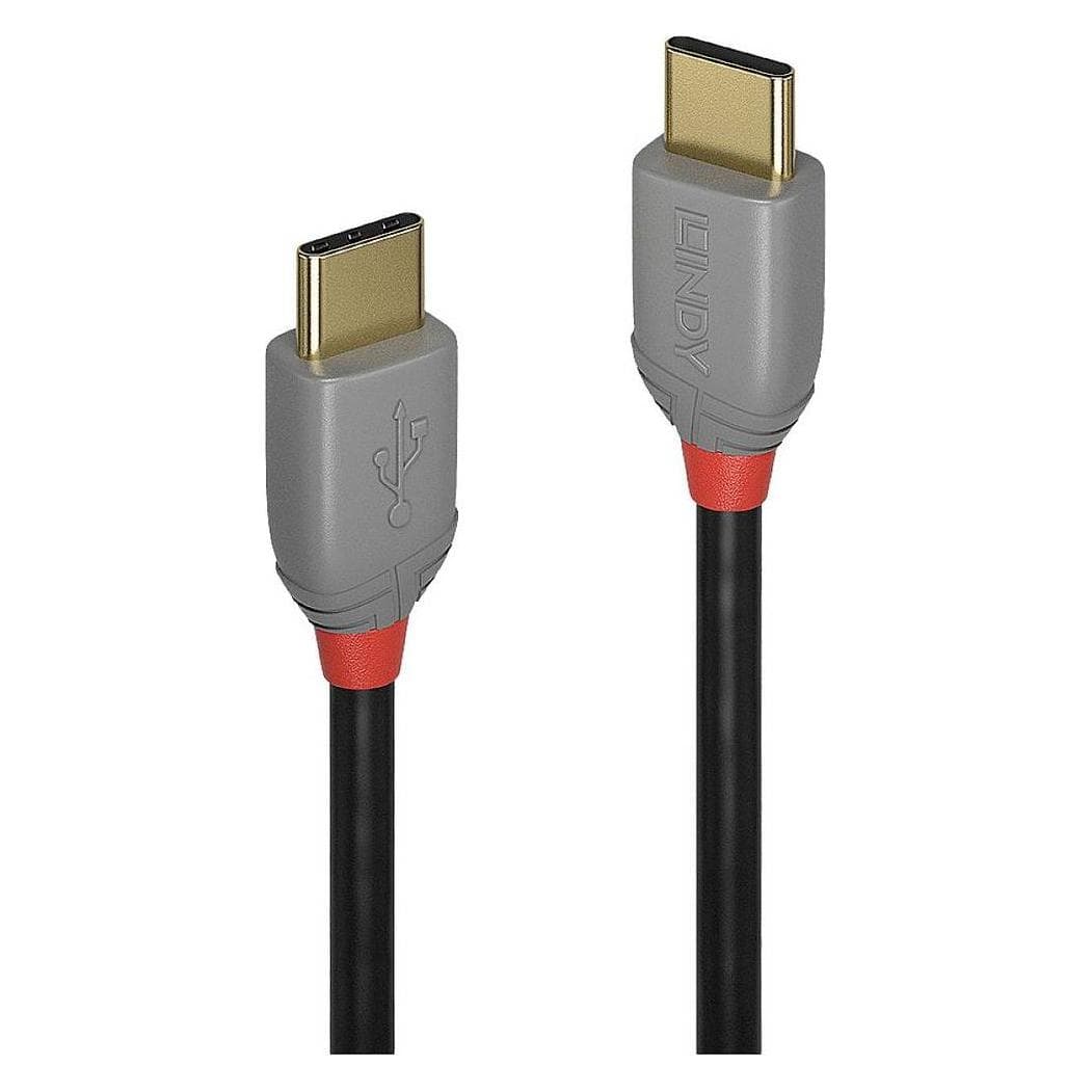 Lindy USB Typ C Anthra Line (1 m, USB 2.0, 60 W), USB Kabel