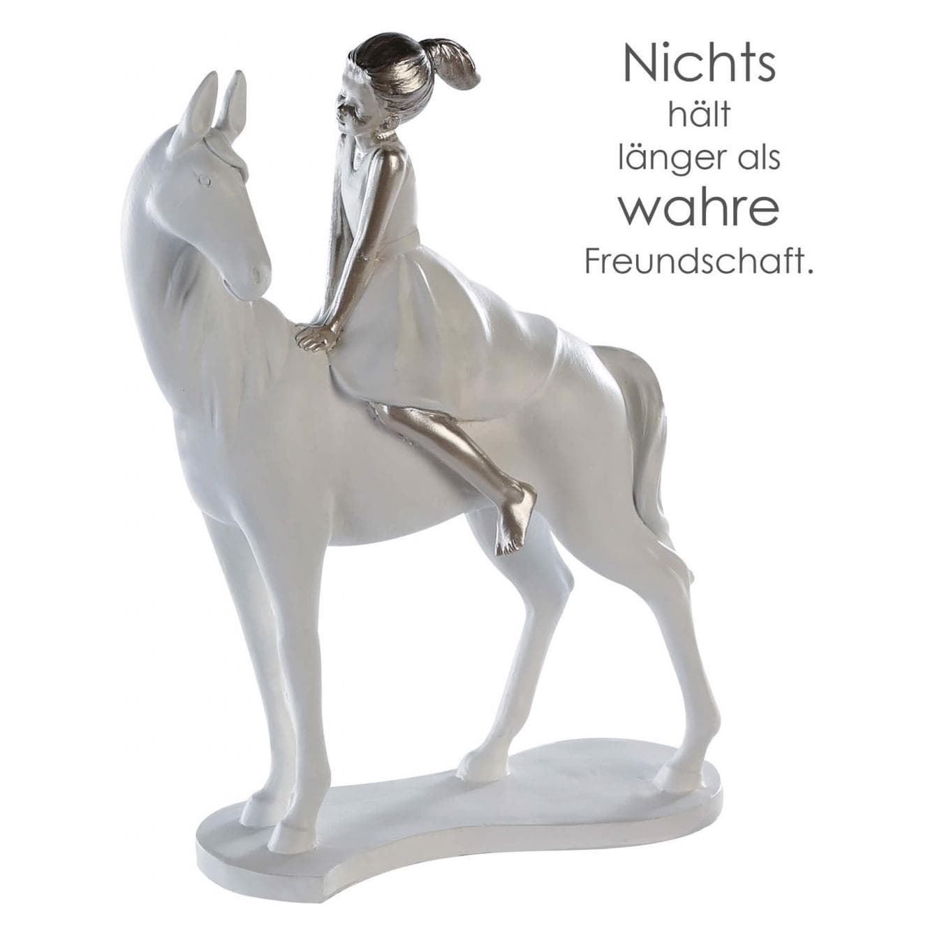 Casablanca by Gilde, Deko Figuren + Skulpturen, Figur Skulptur Girl on Horse