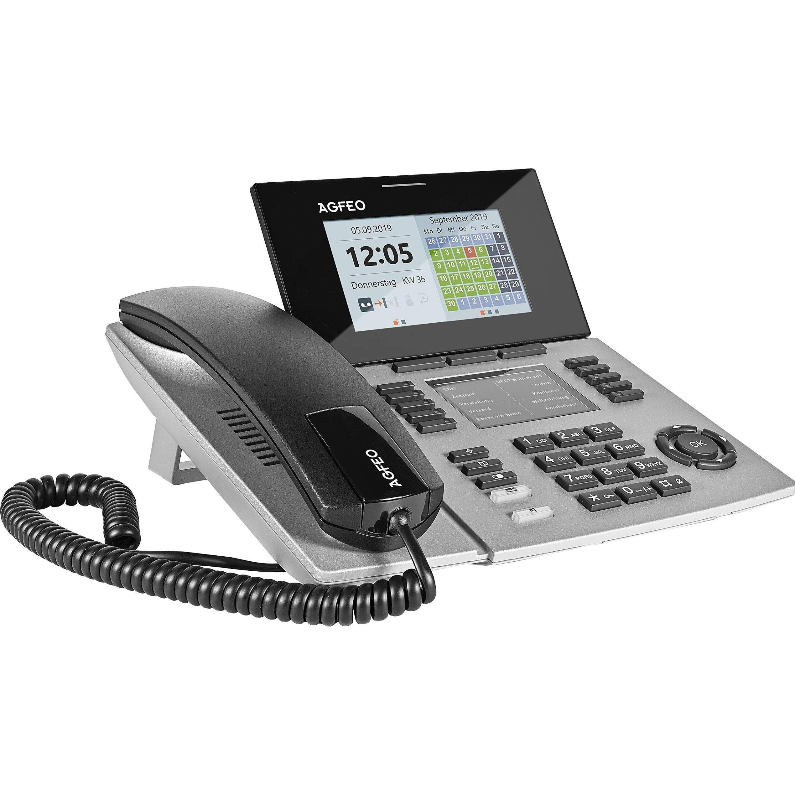 Agfeo ST 56, Telefon, Silber