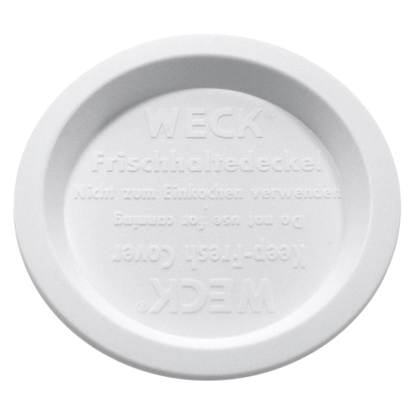 5x Weck Deckel, Einmachgläser, Weiss