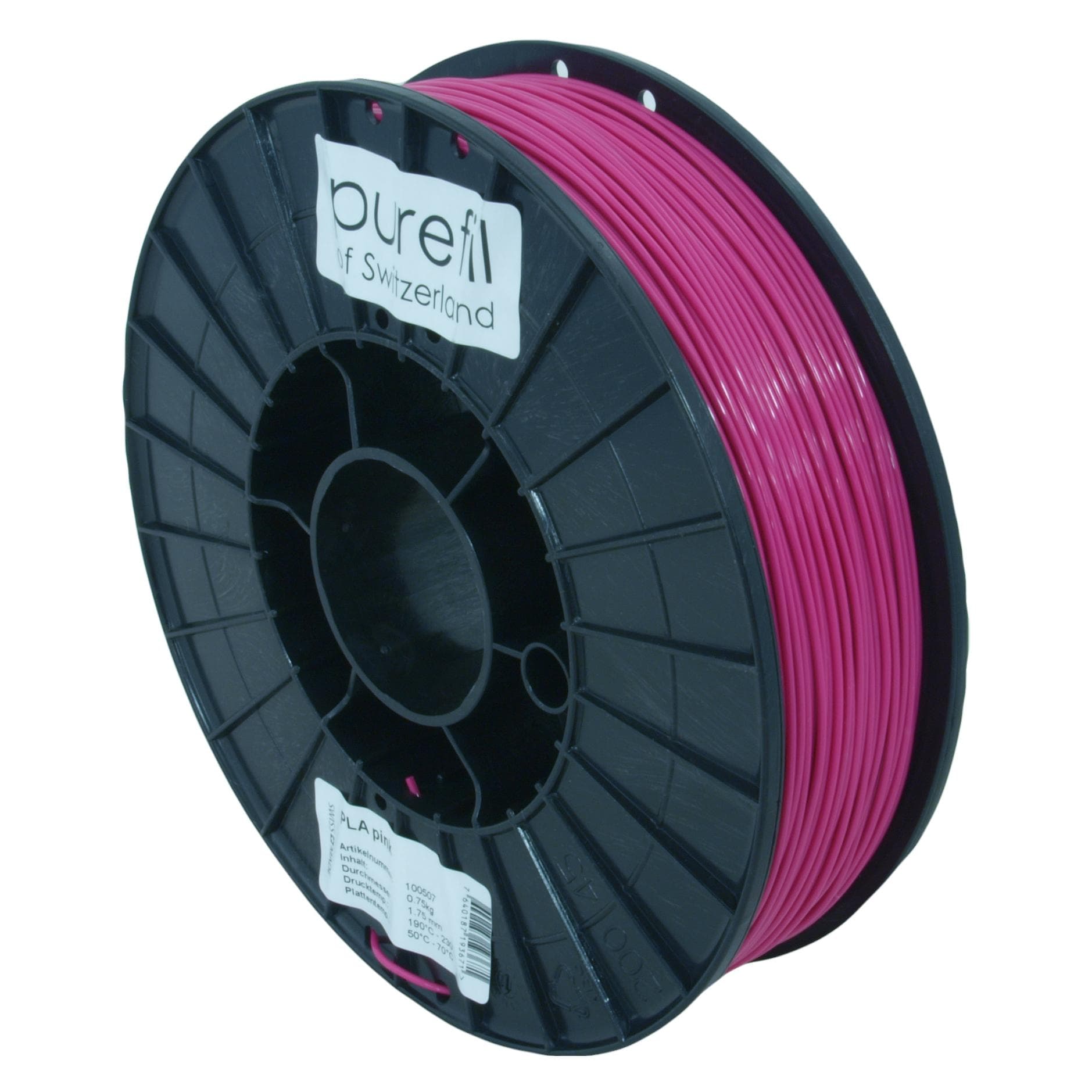 Purefil Filament (PLA, 1.75 mm, 750 g), 3D Filament, Pink