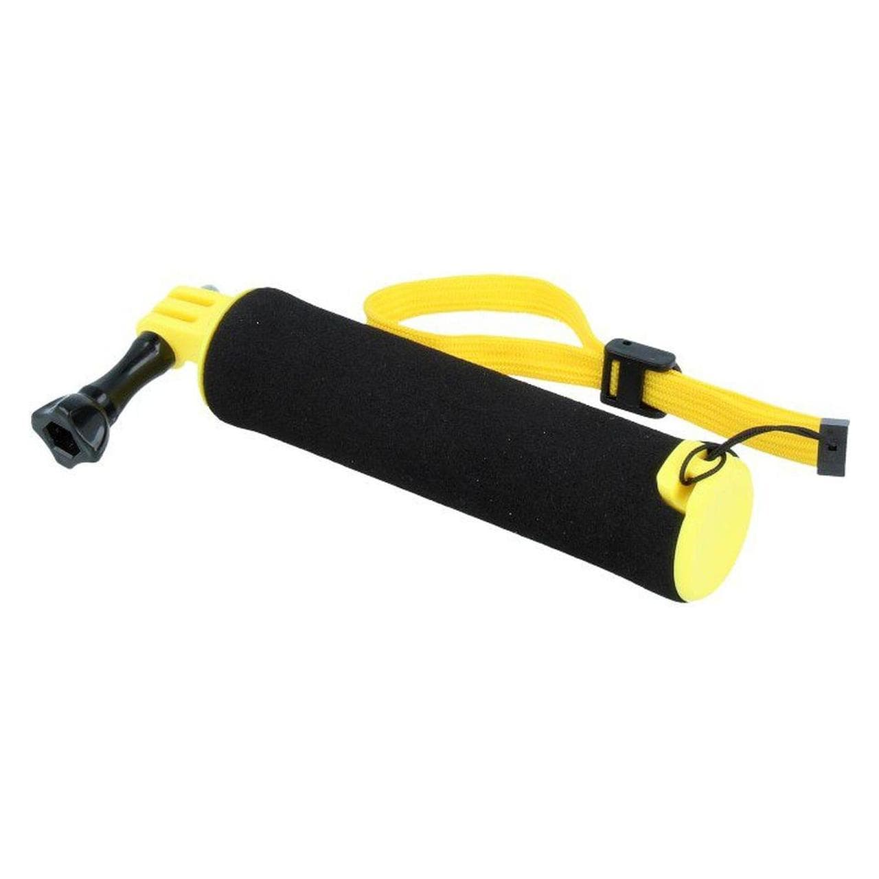 Caruba Floating Handgrip GoPro Mount (Zwart / Geel), Action Cam Zubehör, Schwarz, Gelb