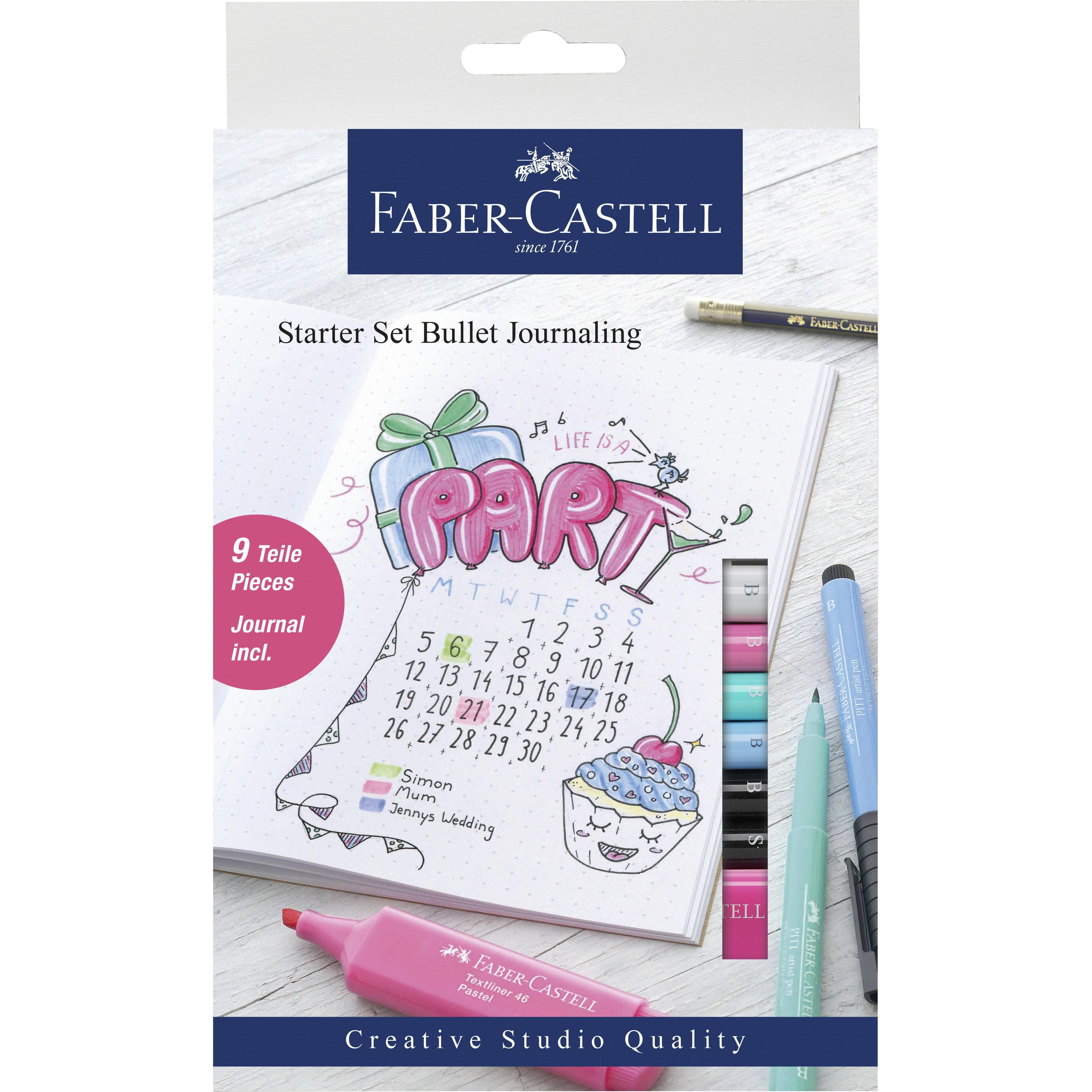 Faber-Castell, Malstifte, PITT ARTIST PEN - Tuschestift Set (9x)