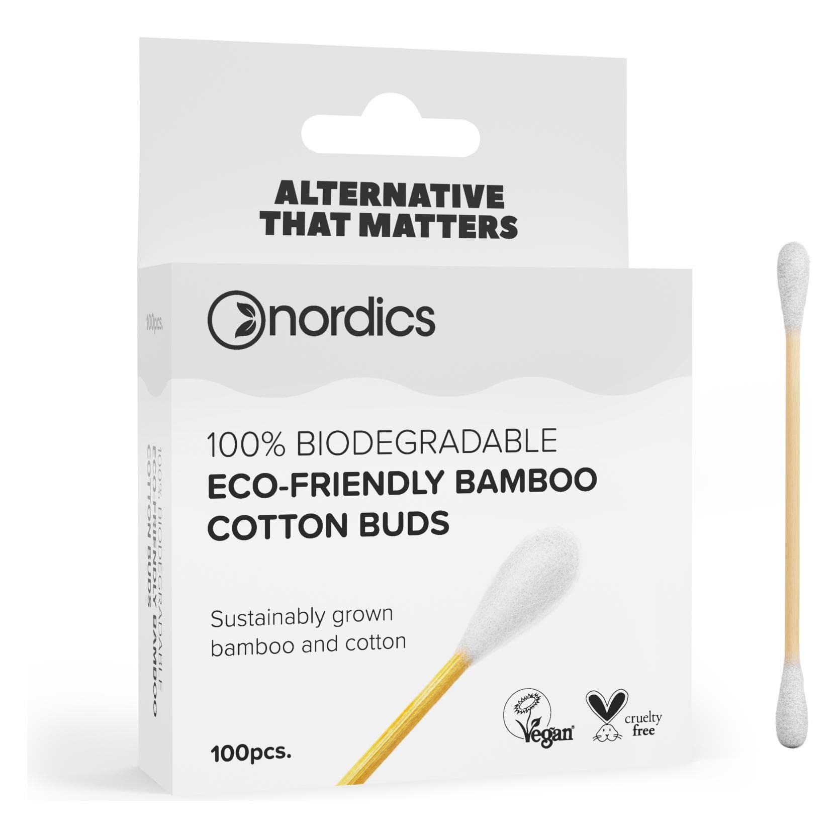 Nordics, Wattestäbchen, Bamboo Cotton Buds