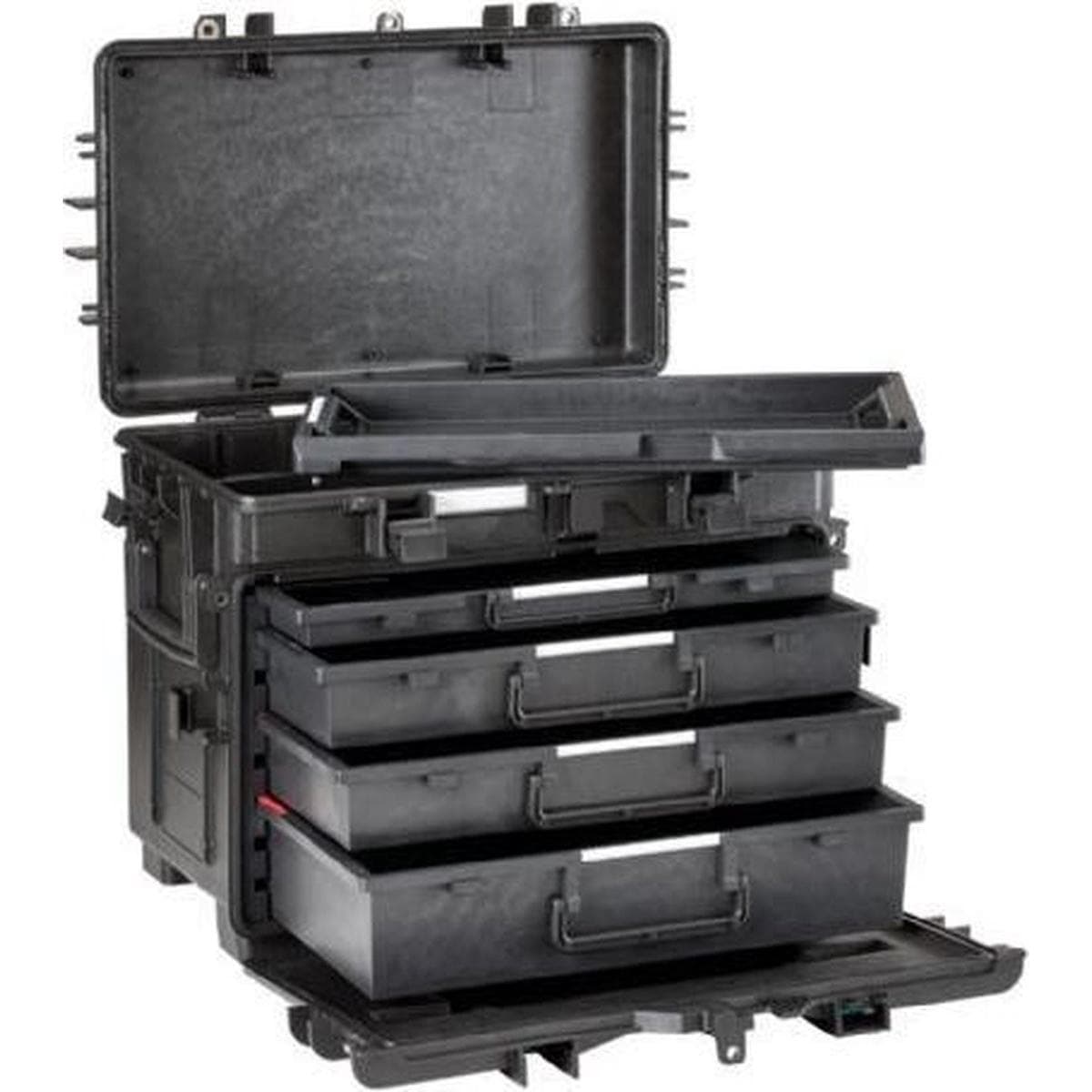 Explorer Cases 5140 Trolley Schwarz mit Schubladen (Fotokoffer, Fototrolley), Kameratasche, Schwarz