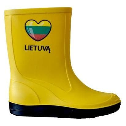 Paliutis, Jungen, Gummistiefel, KIDS BOOTS 120PL SYMBOL YELLOW SIZE 30, Gelb, (30)