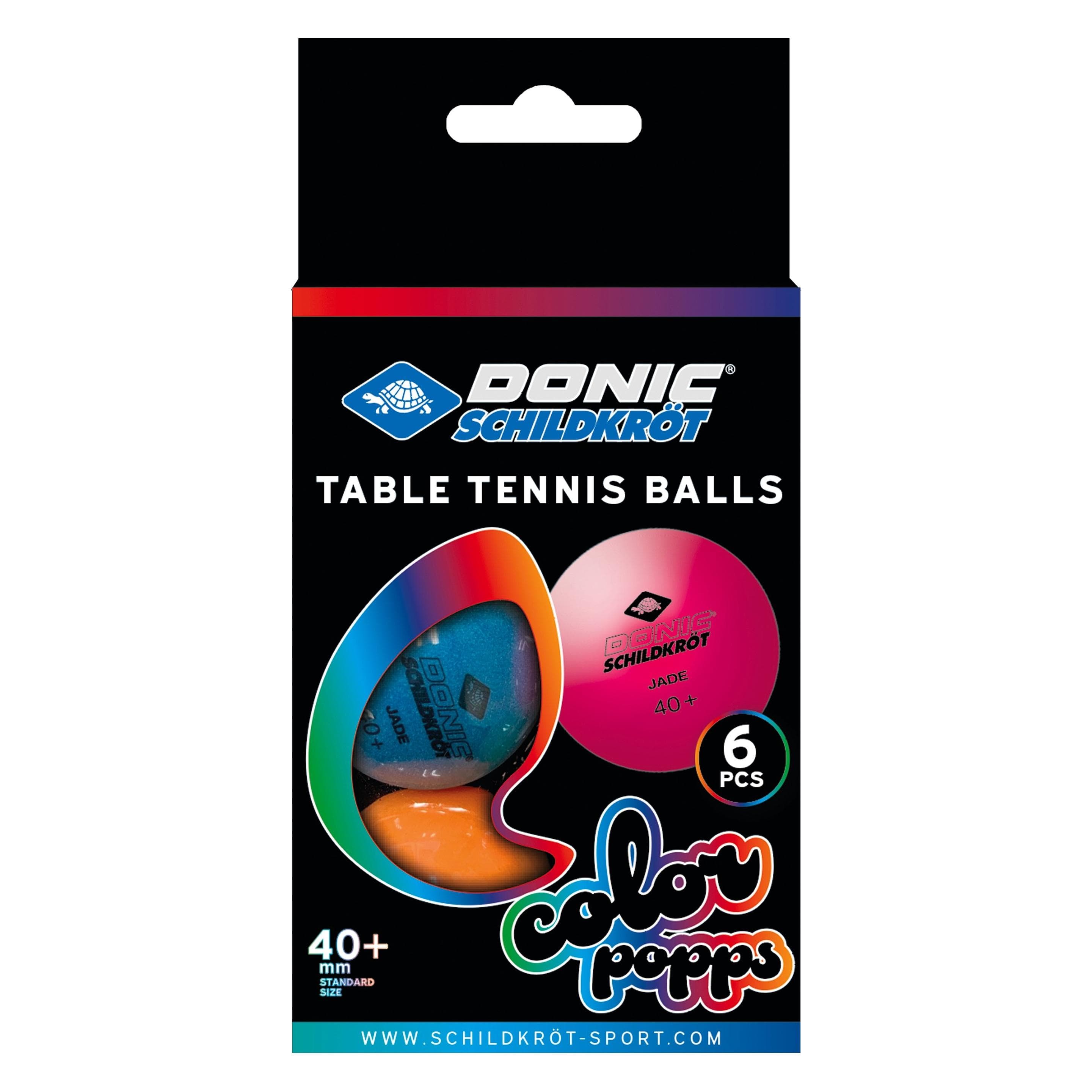 Donic Schildkröt, Tischtennisball, (6 Stk.)