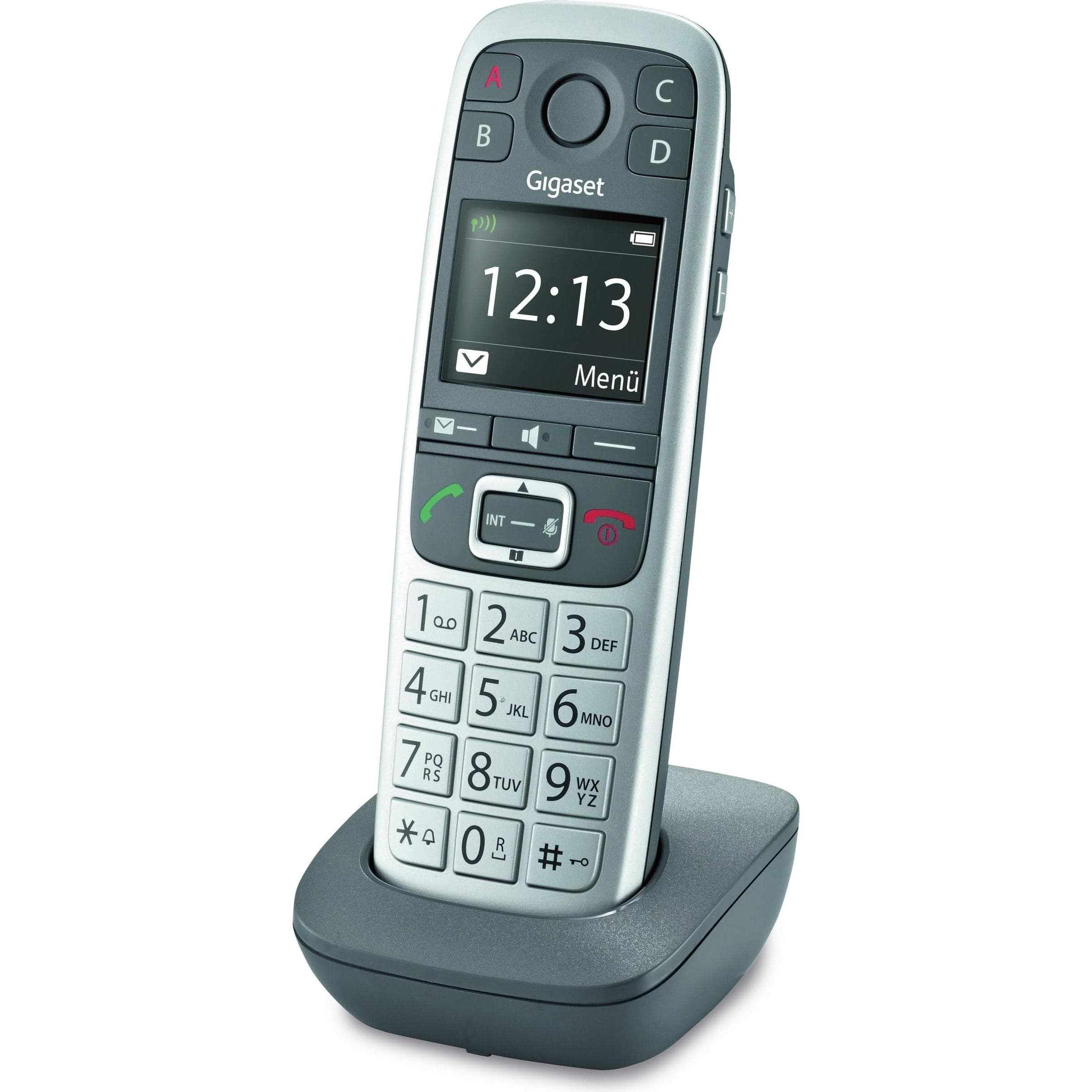 Gigaset Festnetztelefon E560 HX, Telefon, Grau
