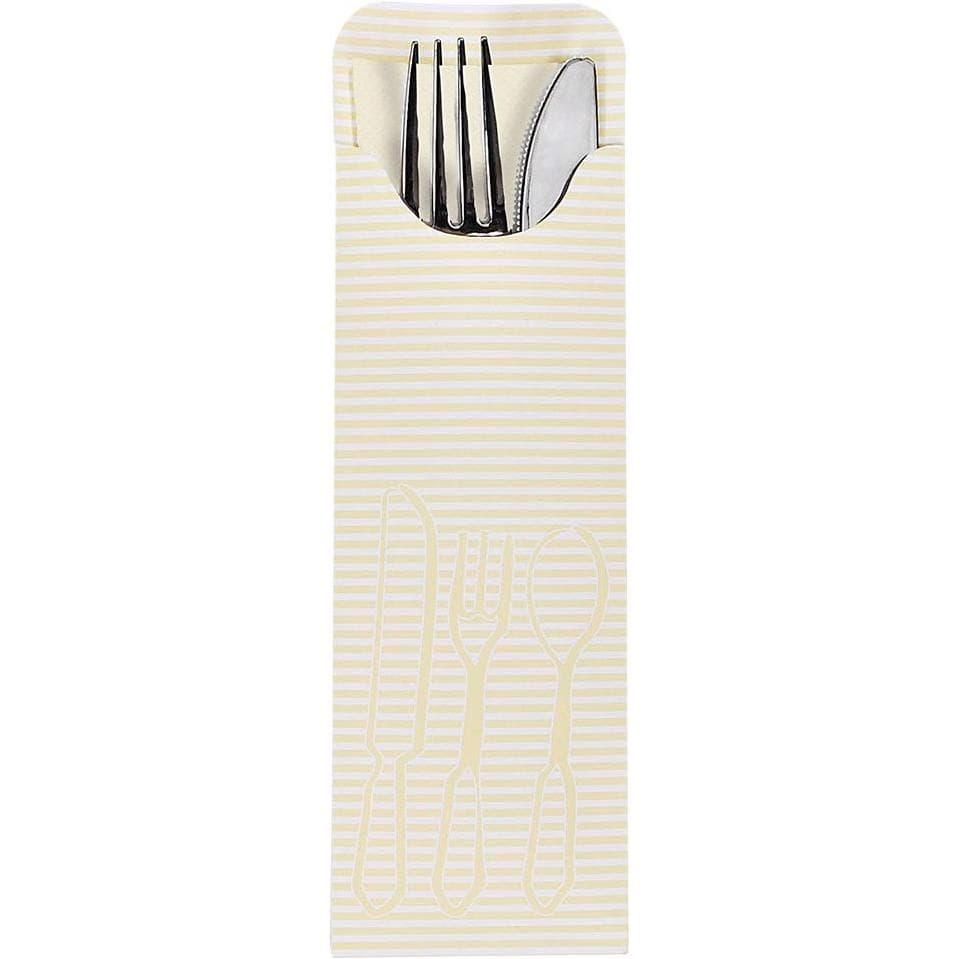 Papstar, Servietten, Bestecktasche (100 Stk.)