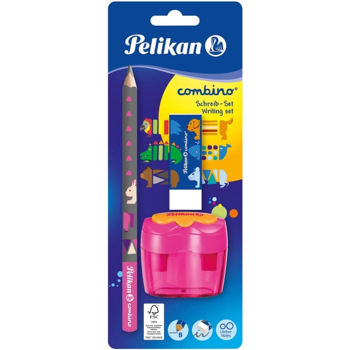 Pelikan, Bleistift, Spitzer Combino pink (B, 1x)