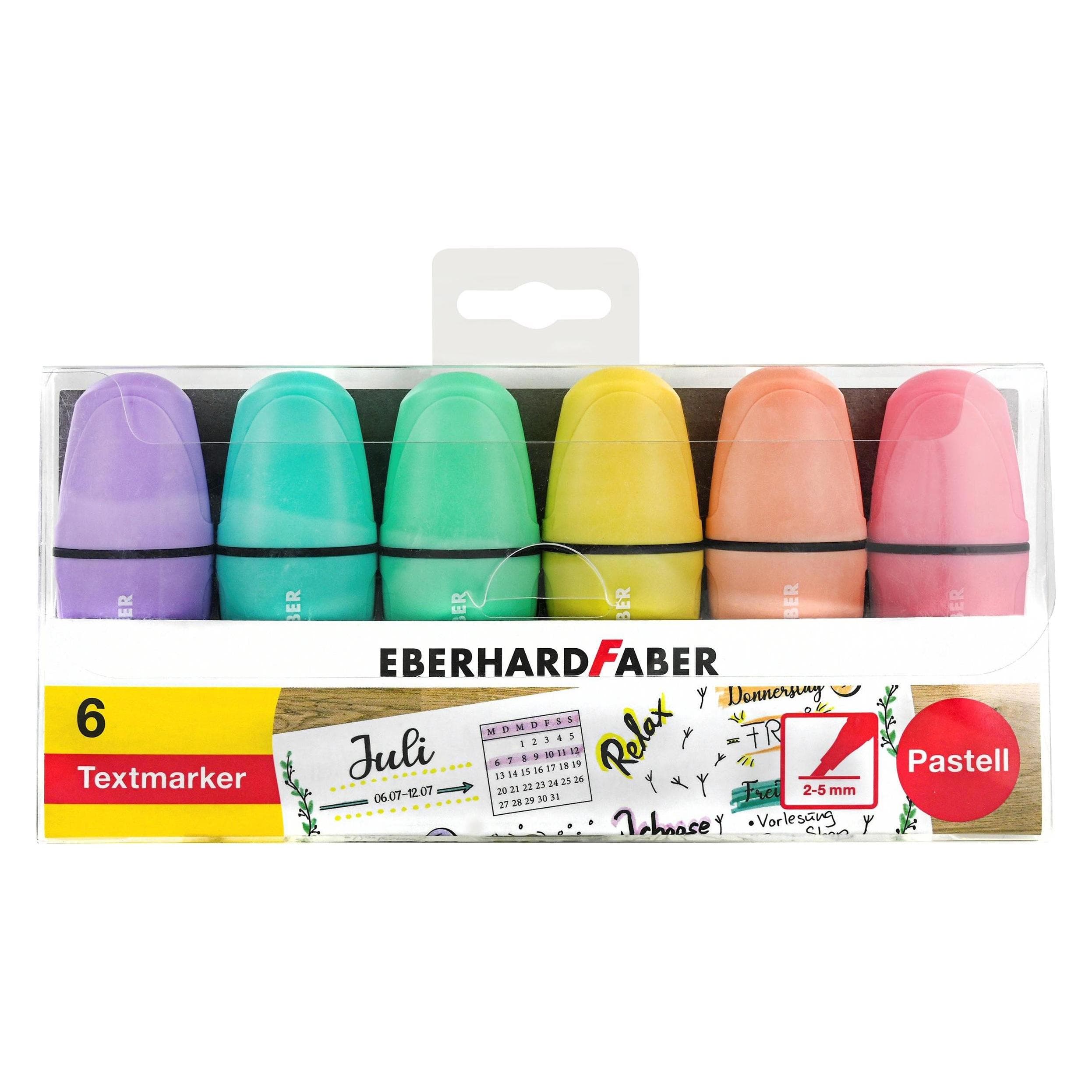 EberhardFaber, Marker, Leuchtmarker Keilspitze, 6 Stück (6x)