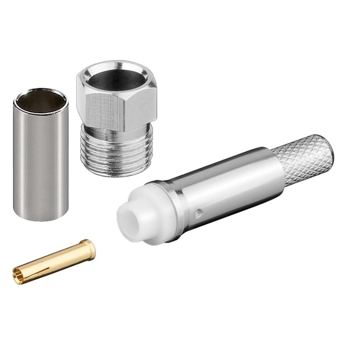 Goobay FME-Buchse Crimp für RG 58/U (Antennenkabel), Antennenkabel