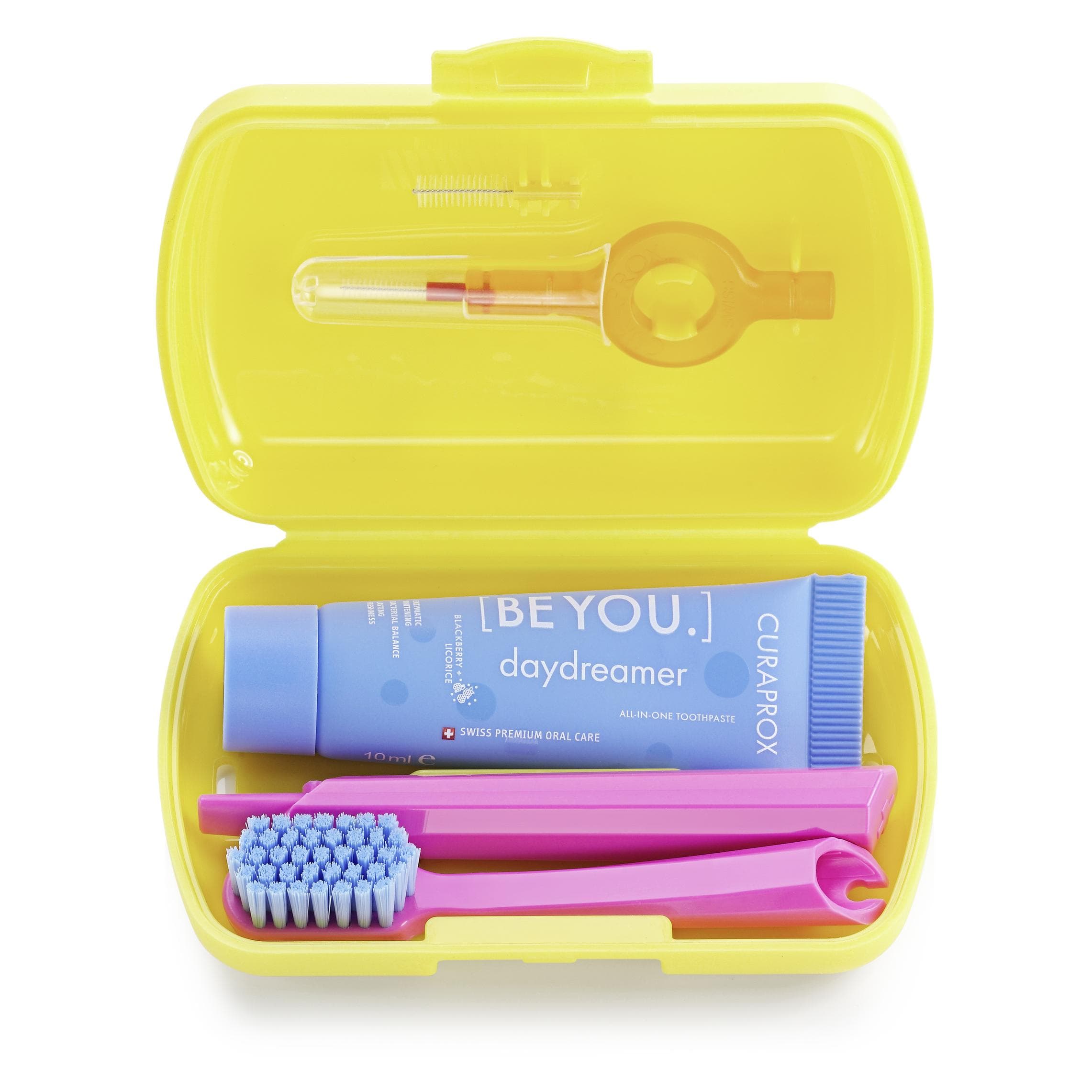Curaprox Travel Set, Reisezubehör, Gelb
