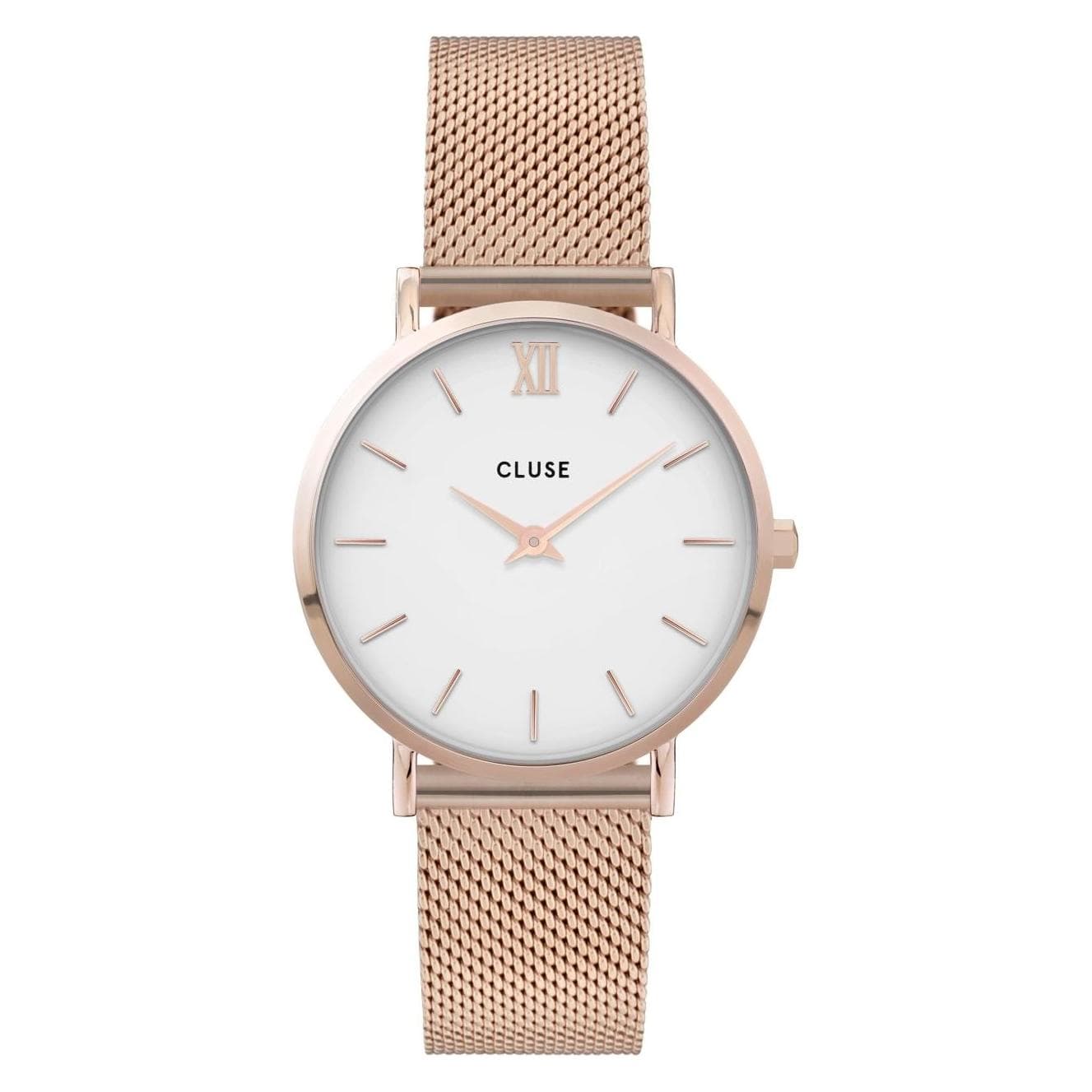Cluse, Armbanduhr, Minuit Mesh Rosé, Rosa, (Analoguhr, 33 mm)