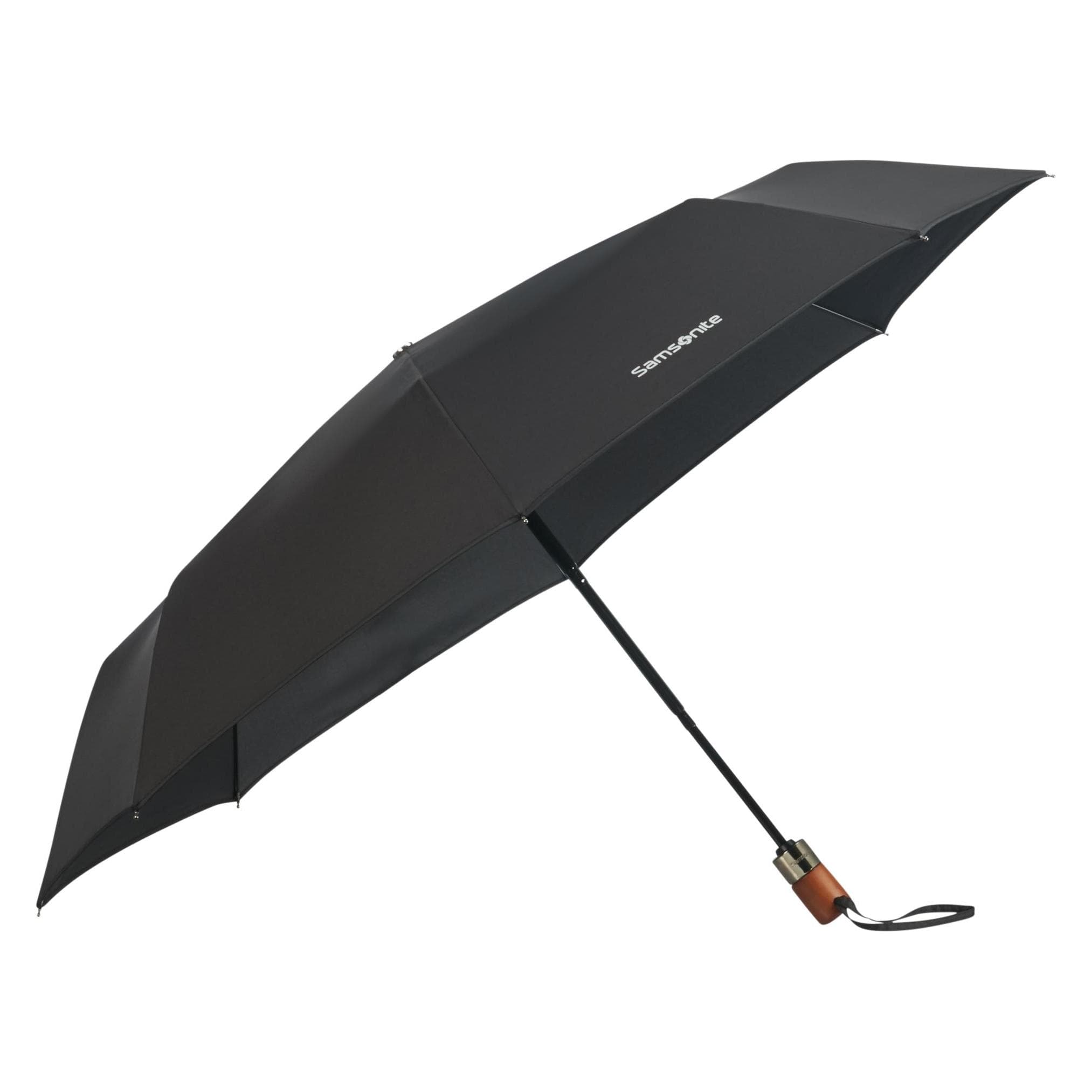 Samsonite, Damen, Regenschirm, Wood Classic S, Schwarz