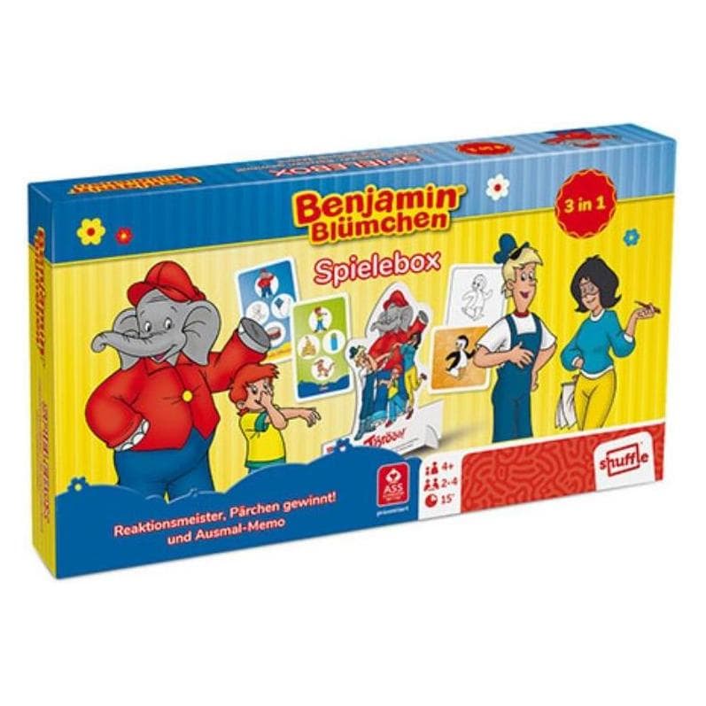 ASS Altenburg 22505071 - Spielebox Benjamin Blümchen 3 in 1 (Deutsch, 2 - 4 Spieler)