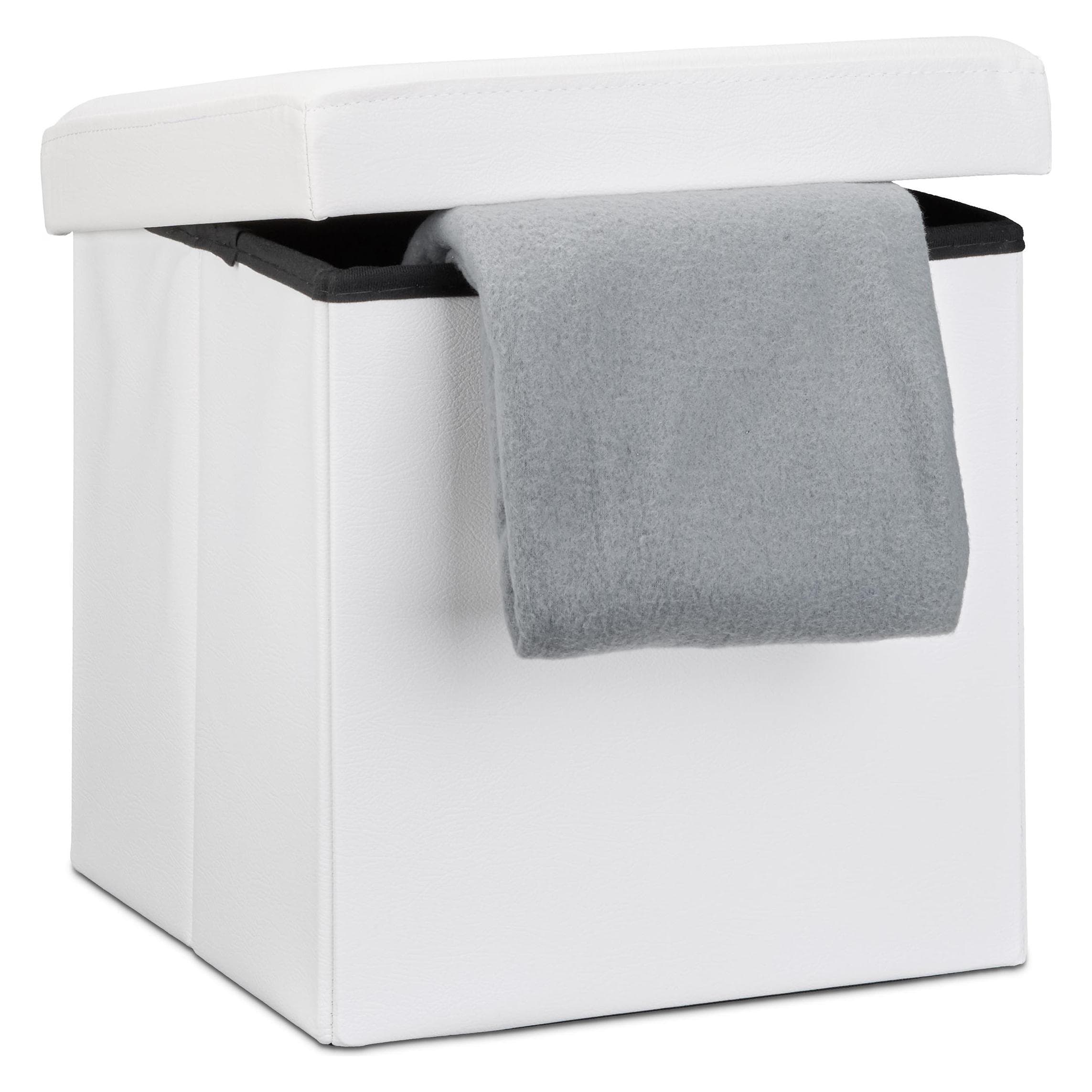 Relaxdays, Hocker + Pouf, Faltbarer Sitzhocker