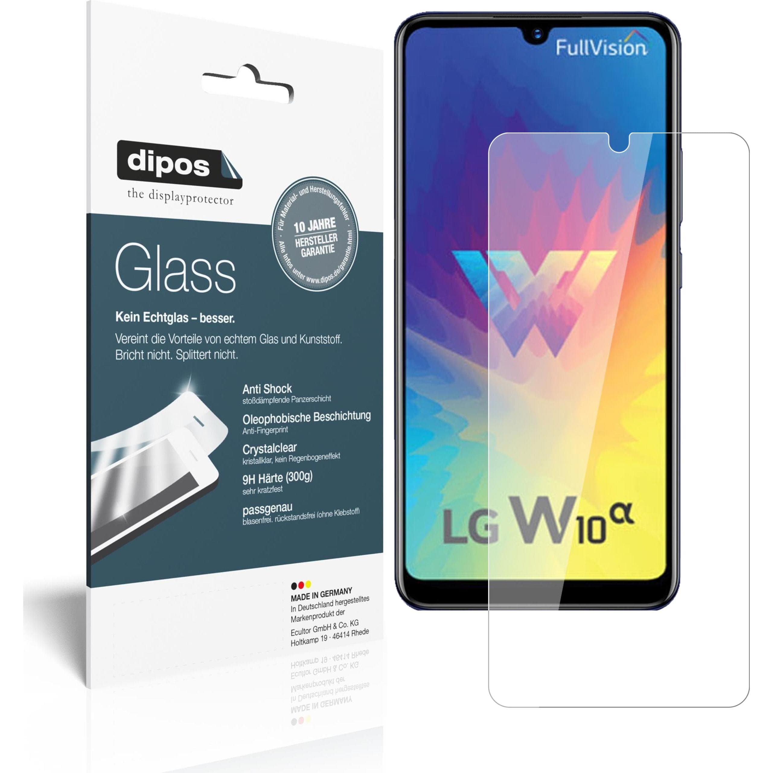 Dipos Displayschutz Anti-Shock (2 Stk., LG W10 Alpha), Smartphone Schutzfolie, Transparent