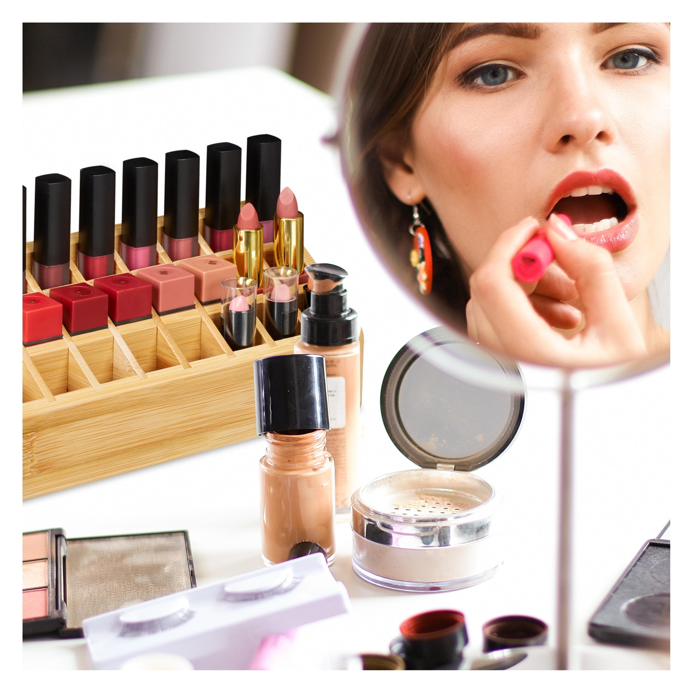 Relaxdays, Badaufbewahrung, Lippenstifthalter