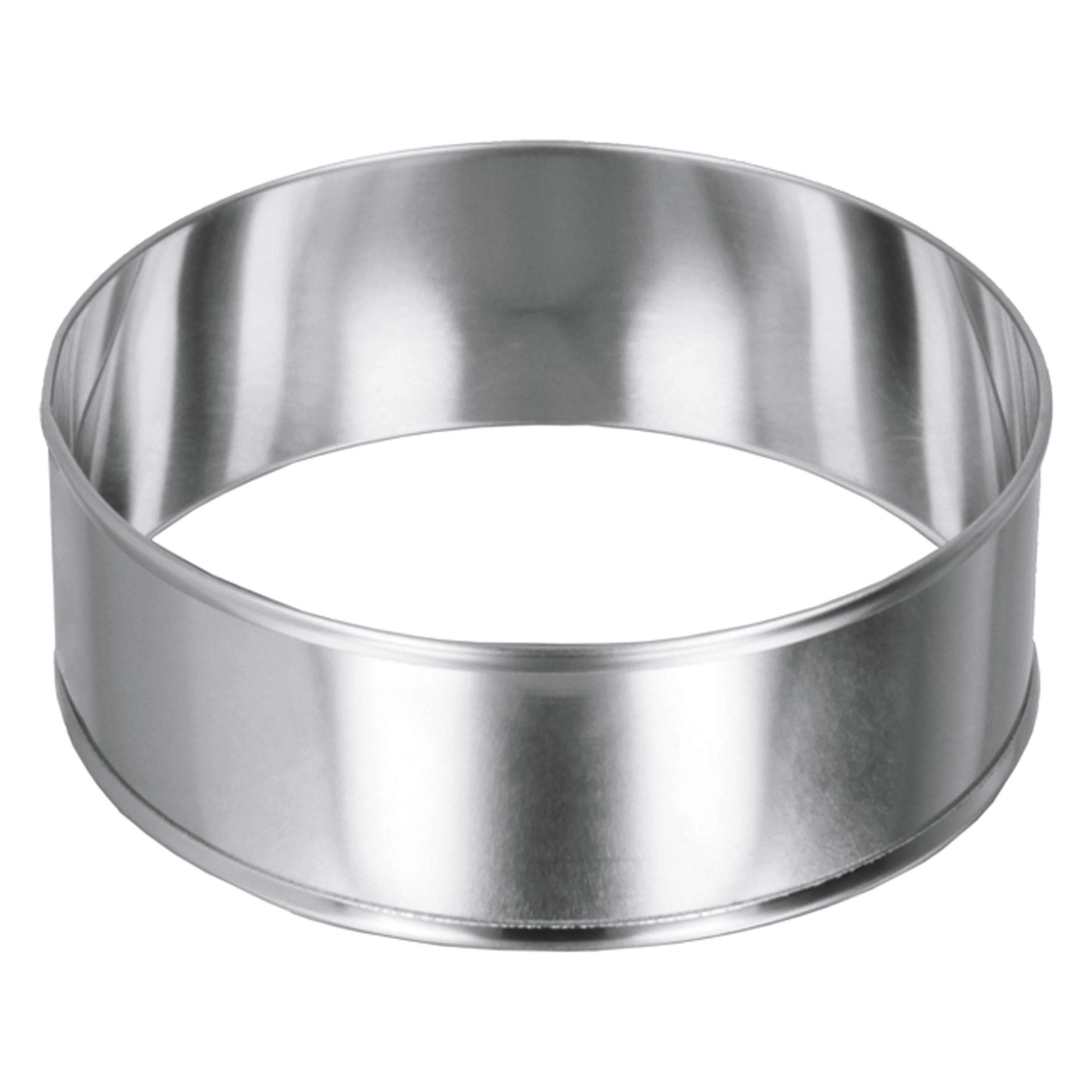 6x Metaltex Allzweck-Kochringe, Backform, Silber