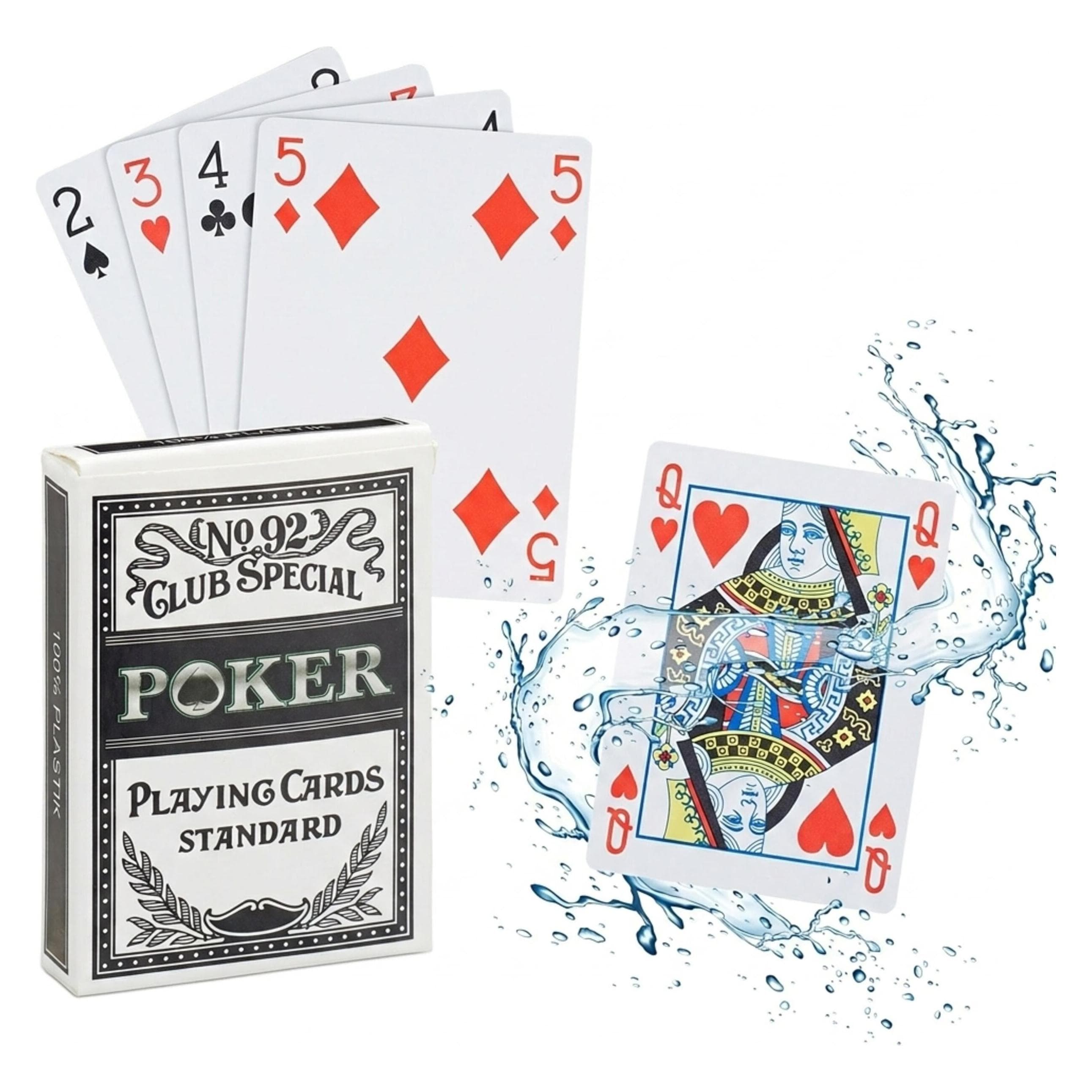 Relaxdays Pokerkarten (Deutsch, Englisch, Französisch, Italienisch, 2 - 10 Spieler)