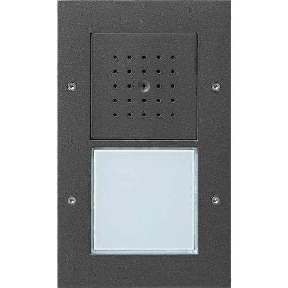 Gira, Klingel + Türsprechanlage, Türstation AP flach 1f Türko Anthrazit (Kabelgebunden)