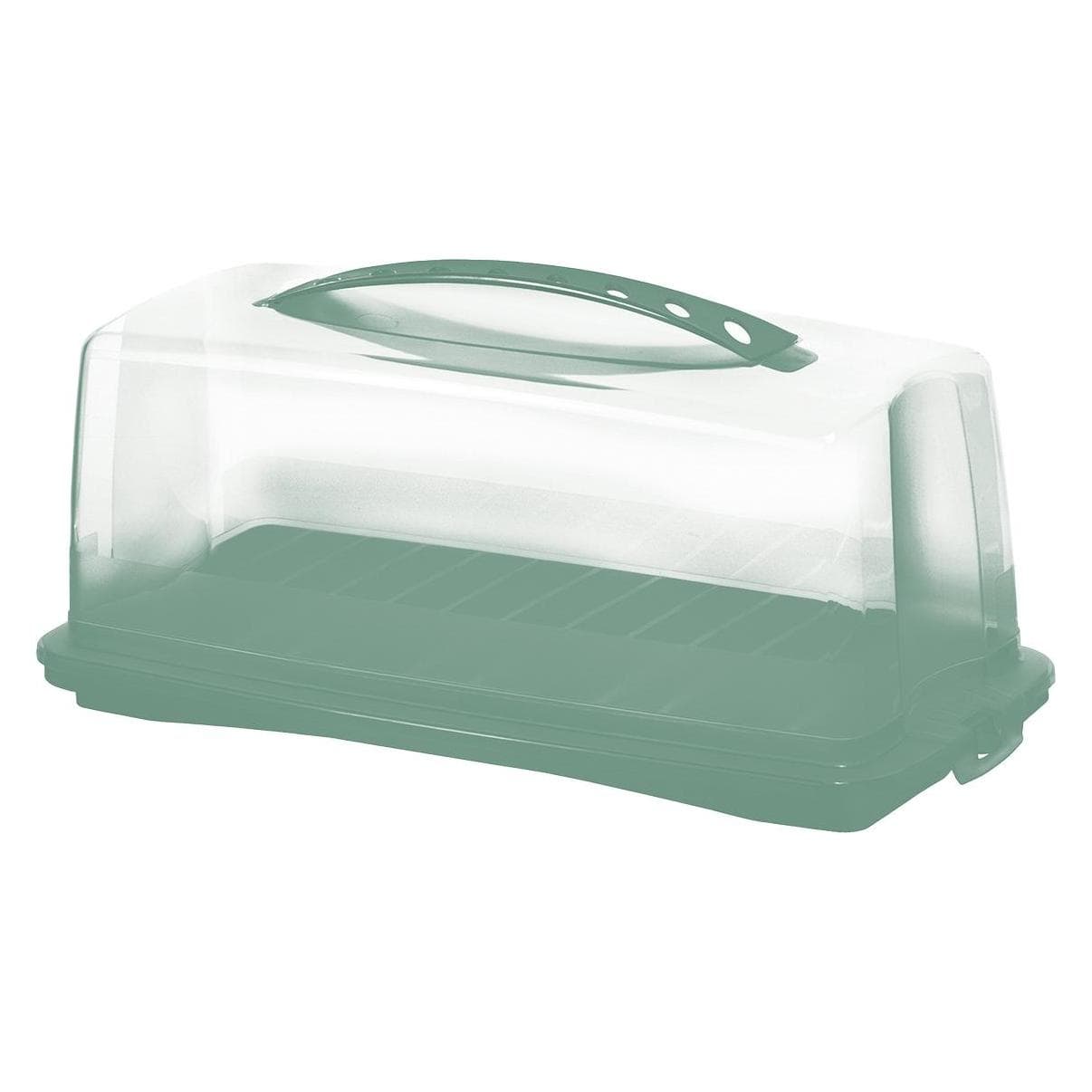 Rotho Cakebutler Fresh, Kuchentransportbox, Grün