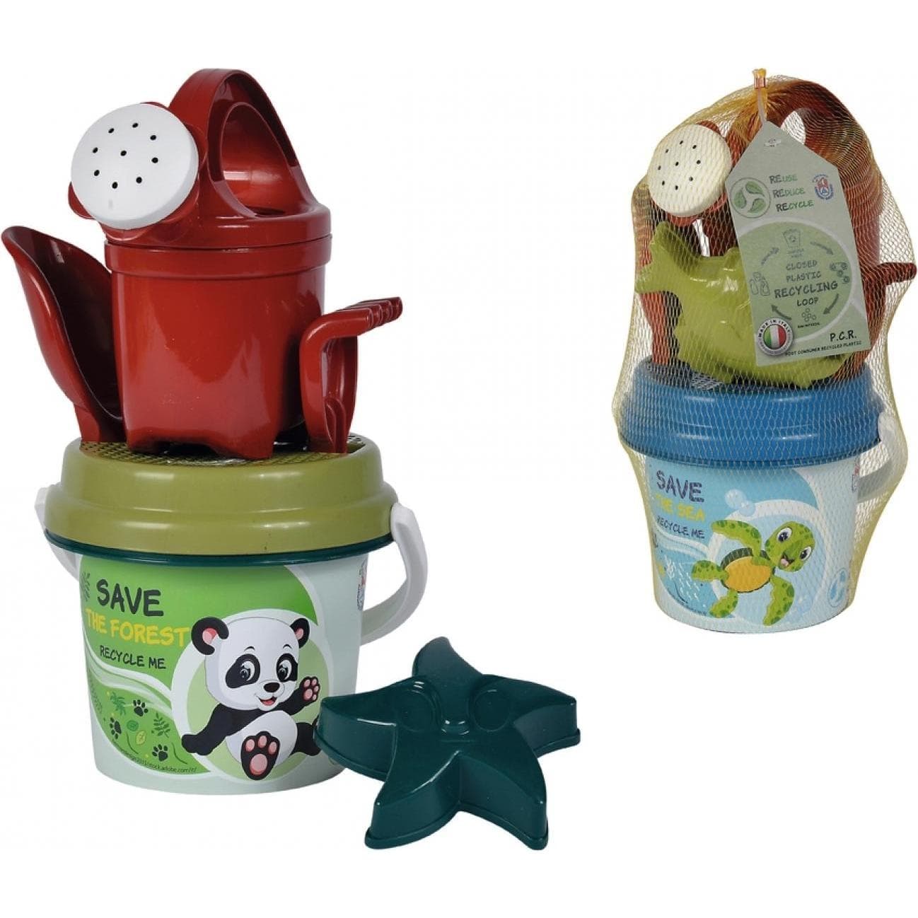 Androni Kleinkinder-Eimer-Set aus recyceltem Kunststoff