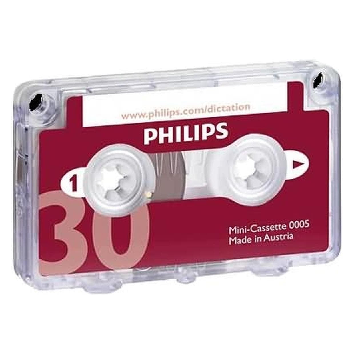 Philips, Diktiergerät Zubehör, Minikassetten M30