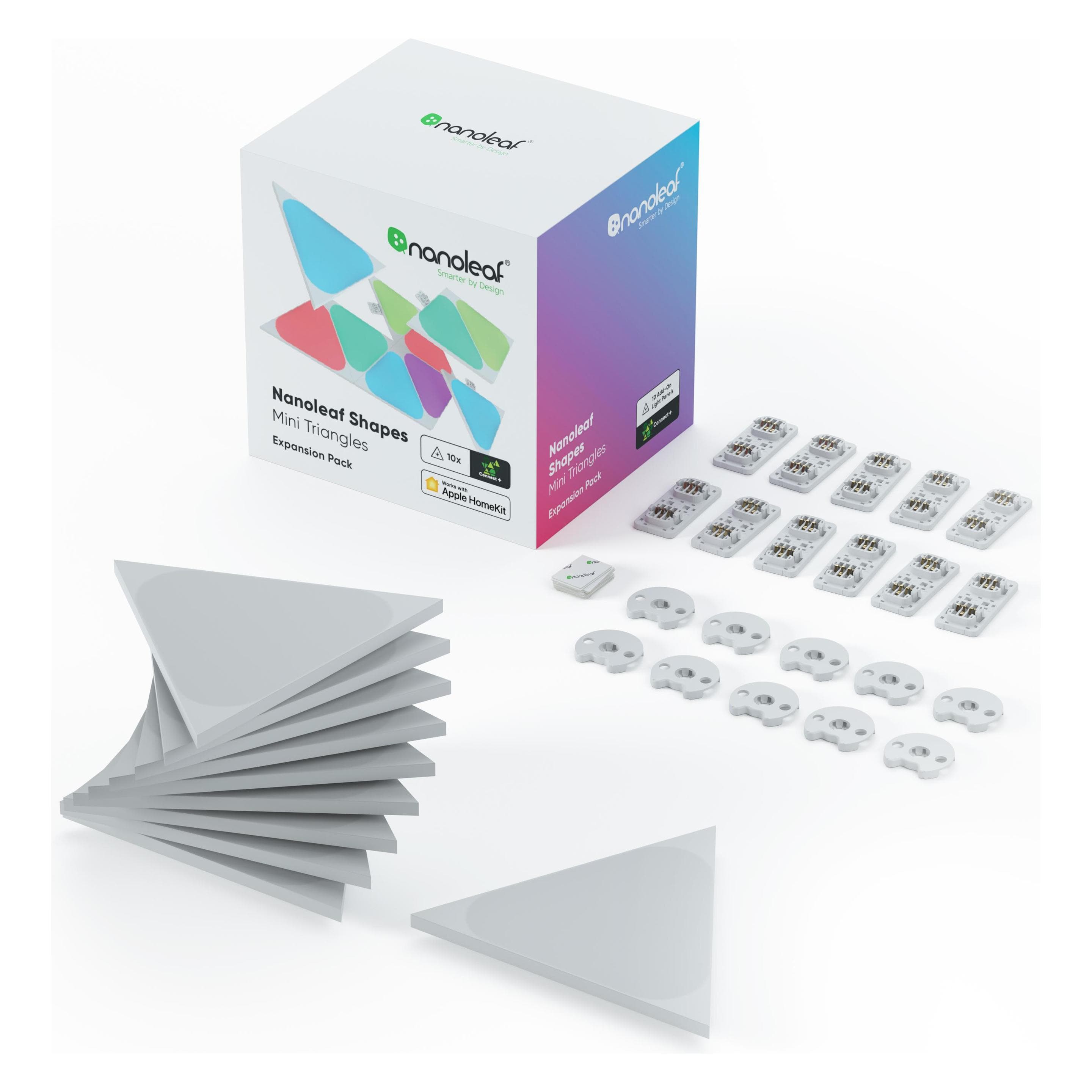 Nanoleaf, Deckenleuchte, Shapes Mini Triangles Expansion Pack, 10 Stk. (200 lm)