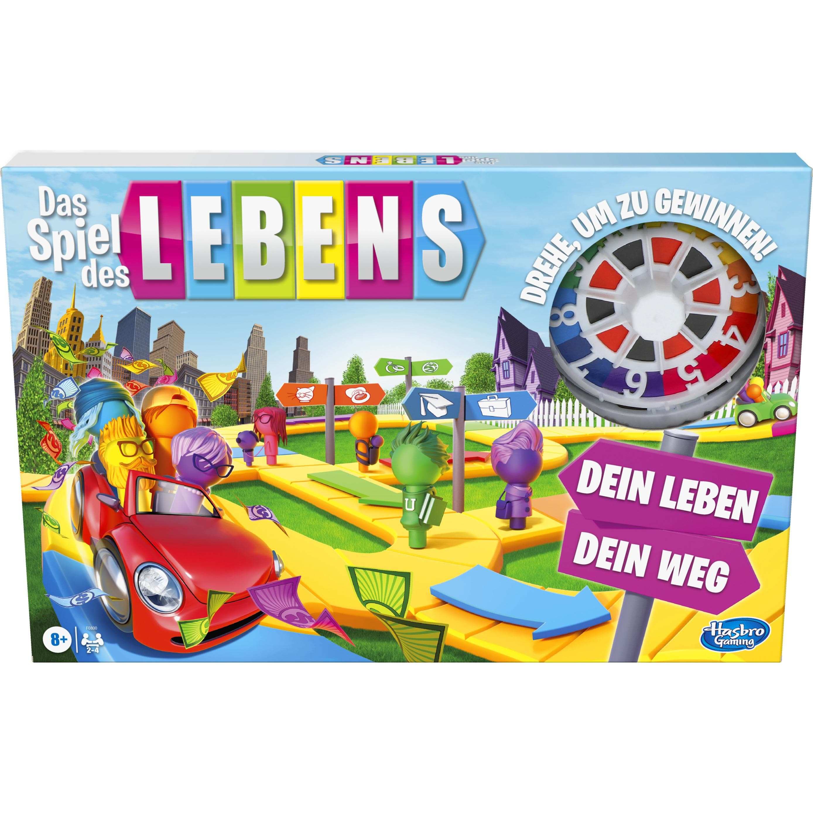 Hasbro Gaming Spiel des Lebens (Deutsch, 2 - 4 Spieler)