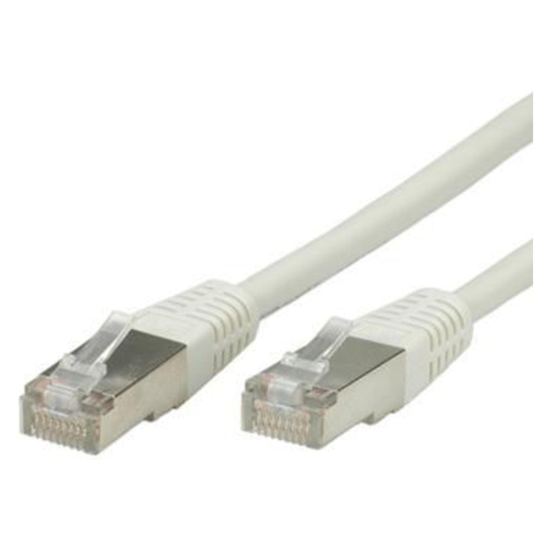 Value Patchkabel Cat5e FTP 0,5m grau (F/UTP, FTP, CAT5e, 0.50 m), Netzwerkkabel