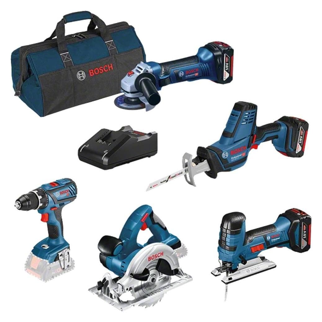Bosch Professional, Elektrowerkzeug Set, 18V 5 tool KIT