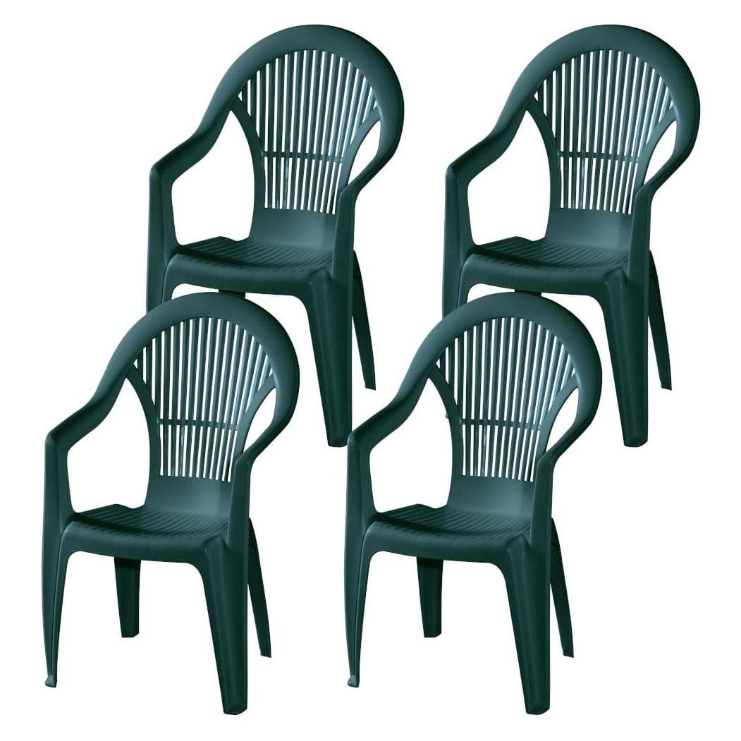 ProGarden, Gartenstühle, Vega SET 4x St-Ses grün
