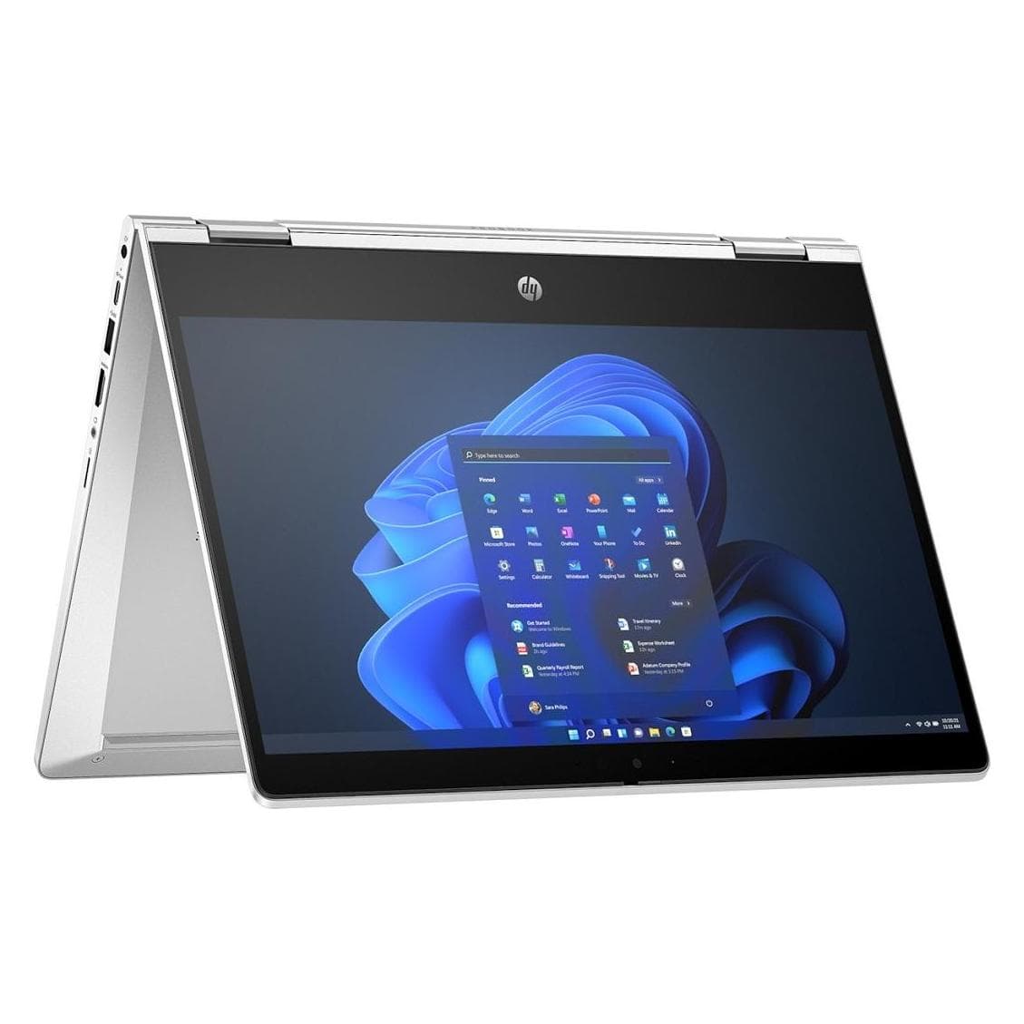HP ProBook x360 435 G10 (13.30", 512 GB, 16 GB, DE, AMD Ryzen 5 7530U), Notebook, Silber