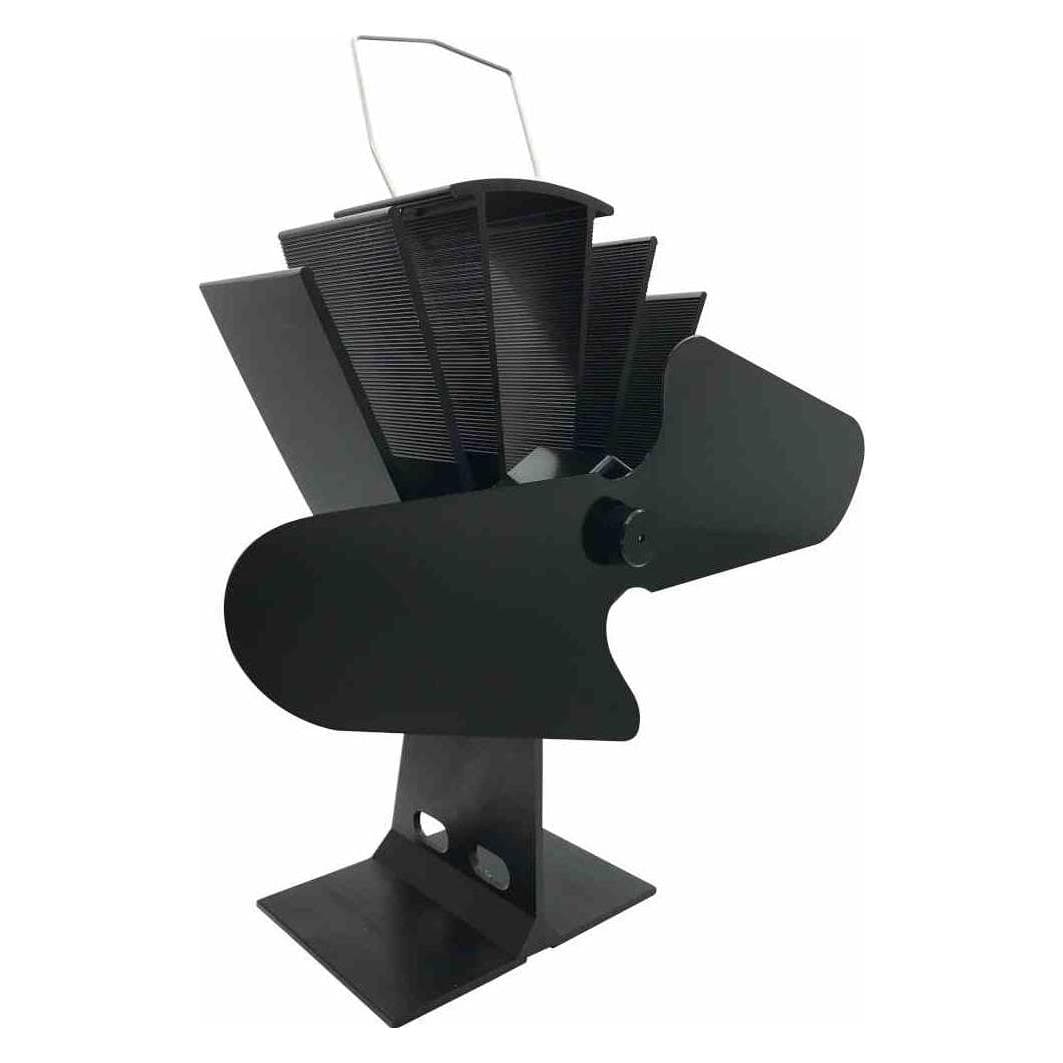 FireFix, Zubehör Kerzen + Kamin, Ofenventilator 2-flügelig schwarz stromlos