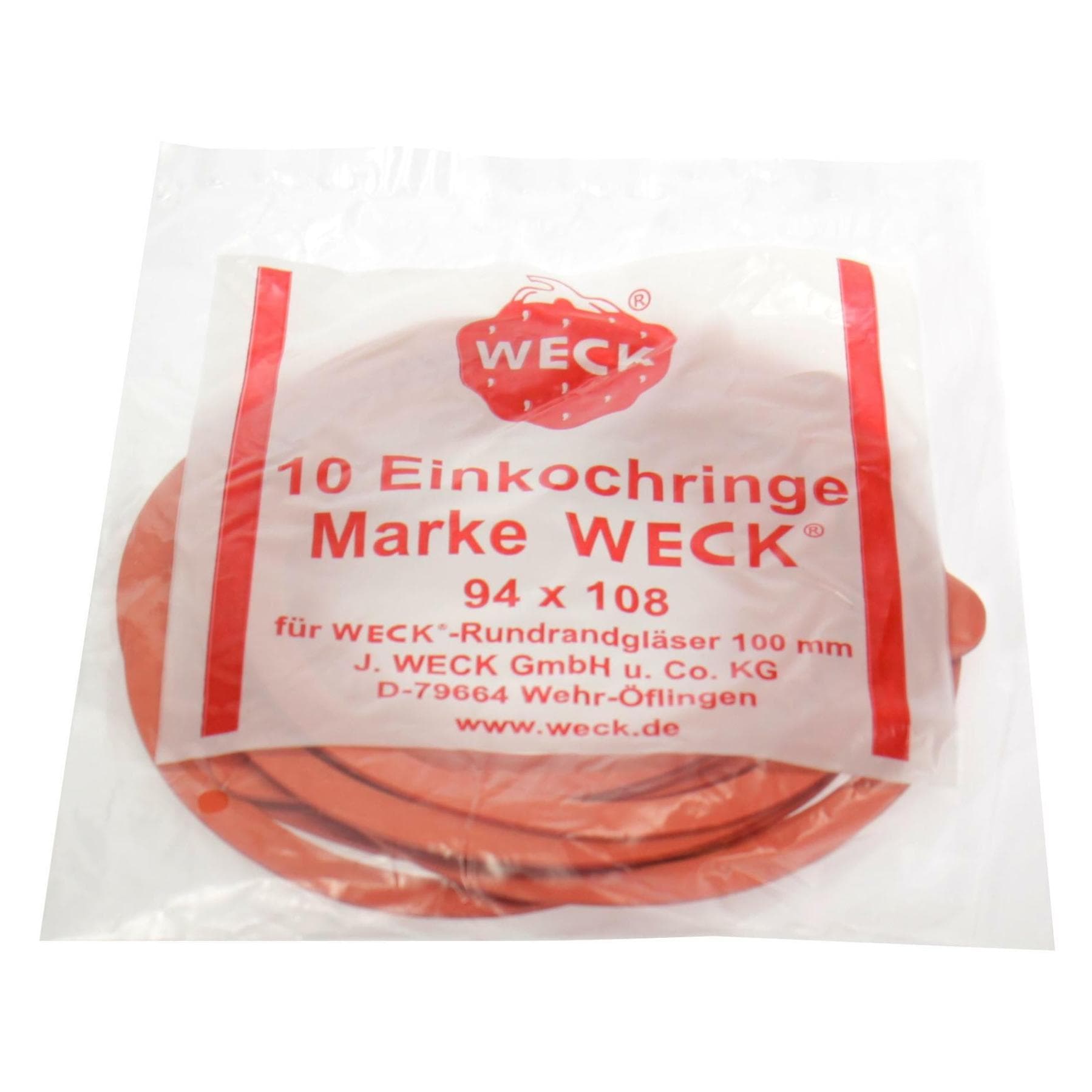 Weck Gummiringe, Einmachgläser, Rot